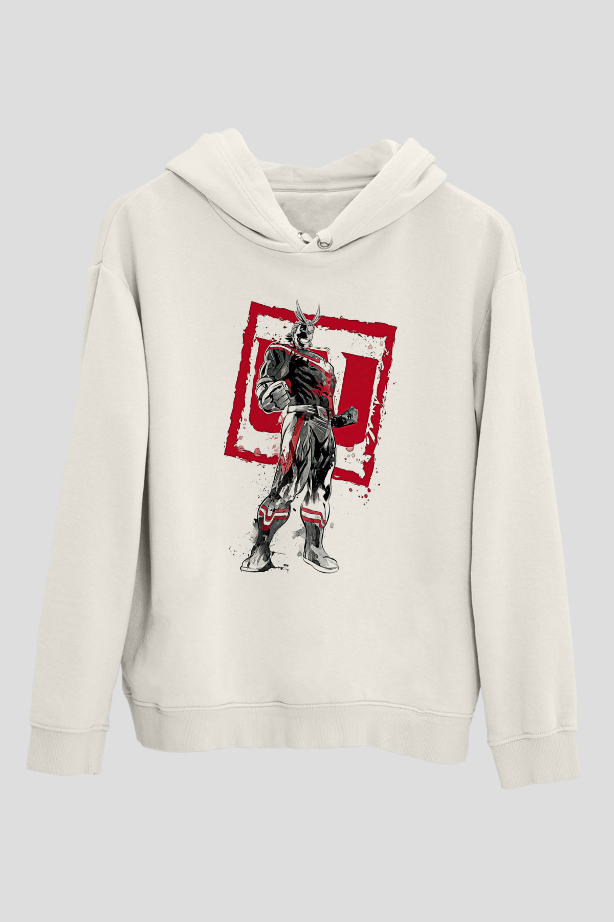 Attack On Titan Baskılı Unisex Siyah Hoodie