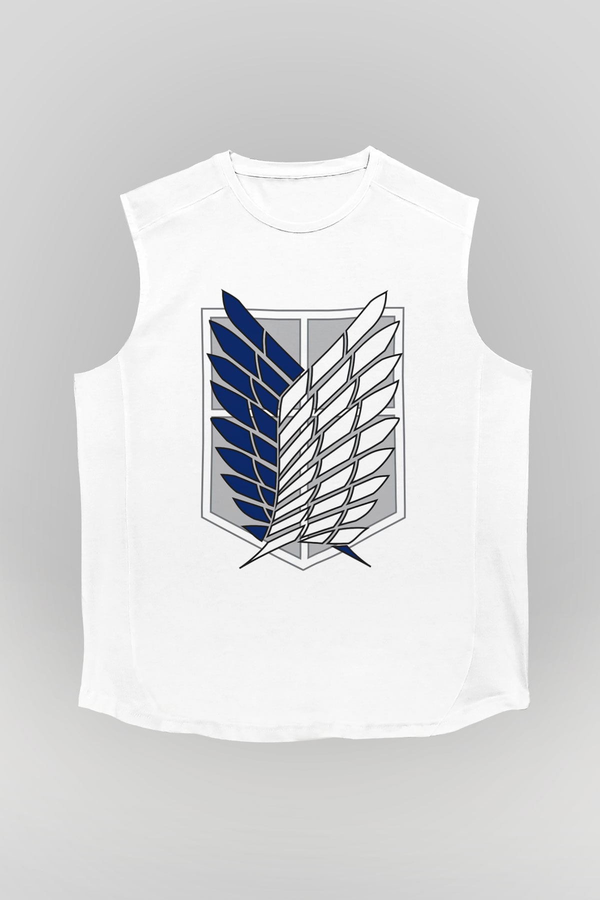 Attack on Titan Beyaz Unisex Kolsuz Tişört