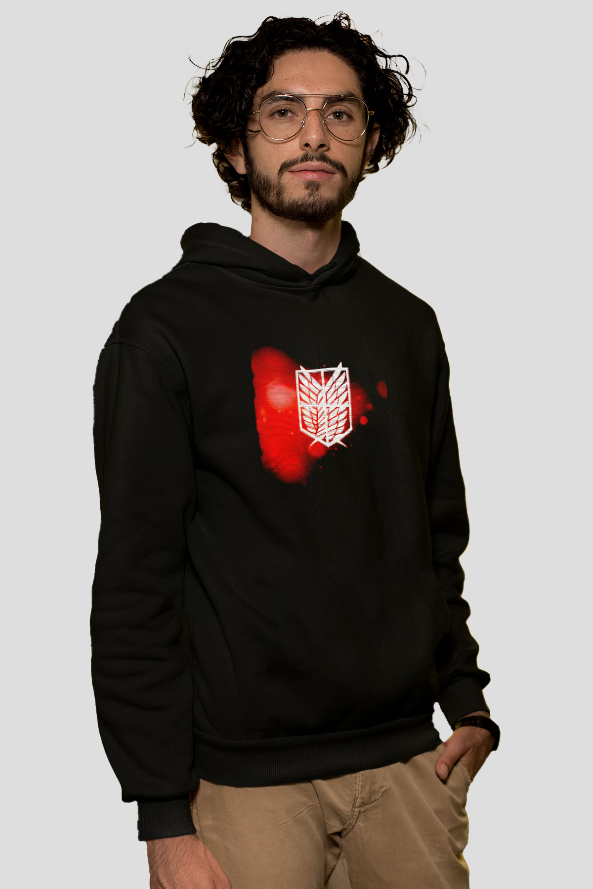 Attack on Titan Siyah Unisex Hoodie