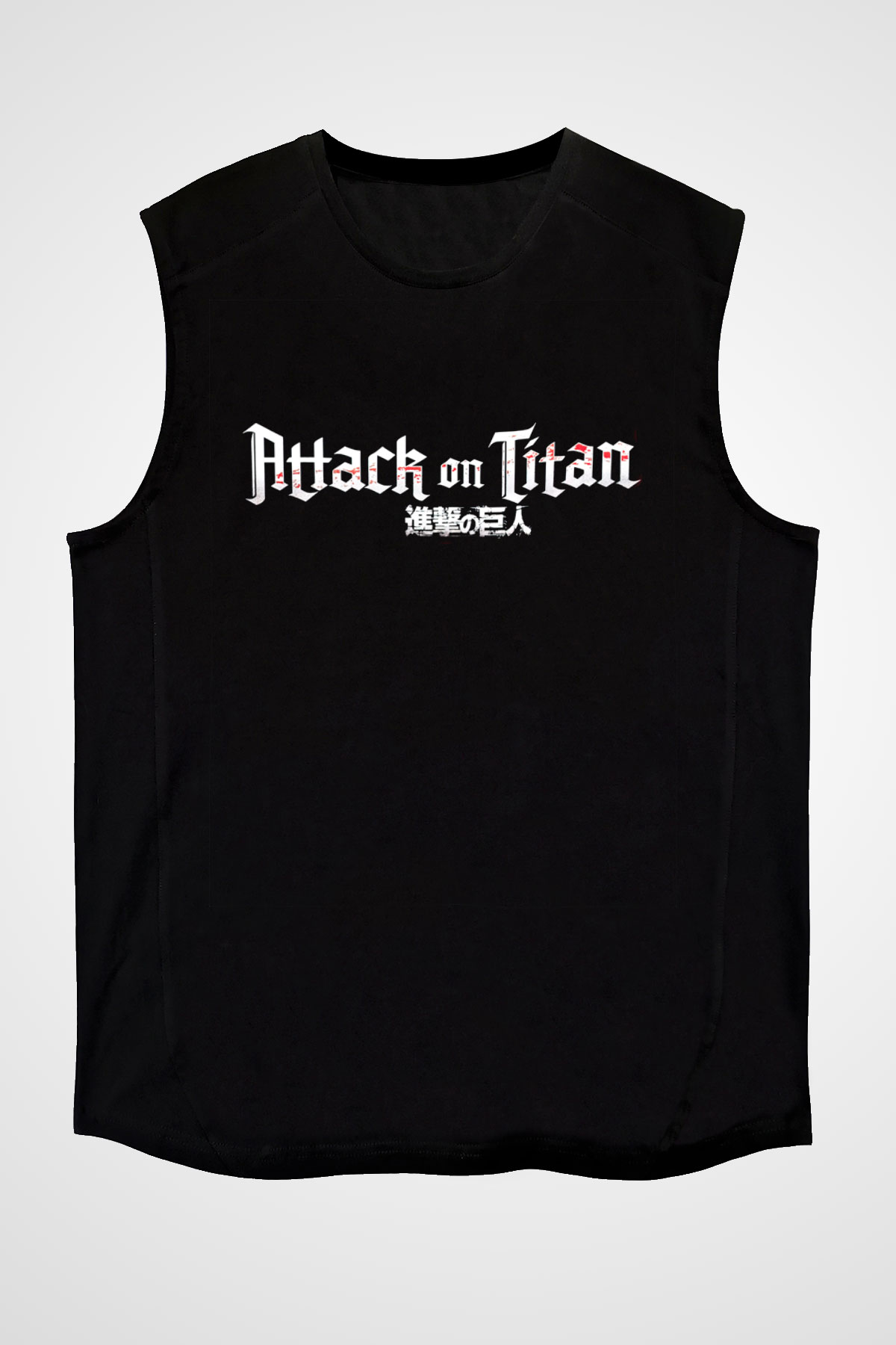 Attack on Titan Siyah Unisex Kolsuz Tişört