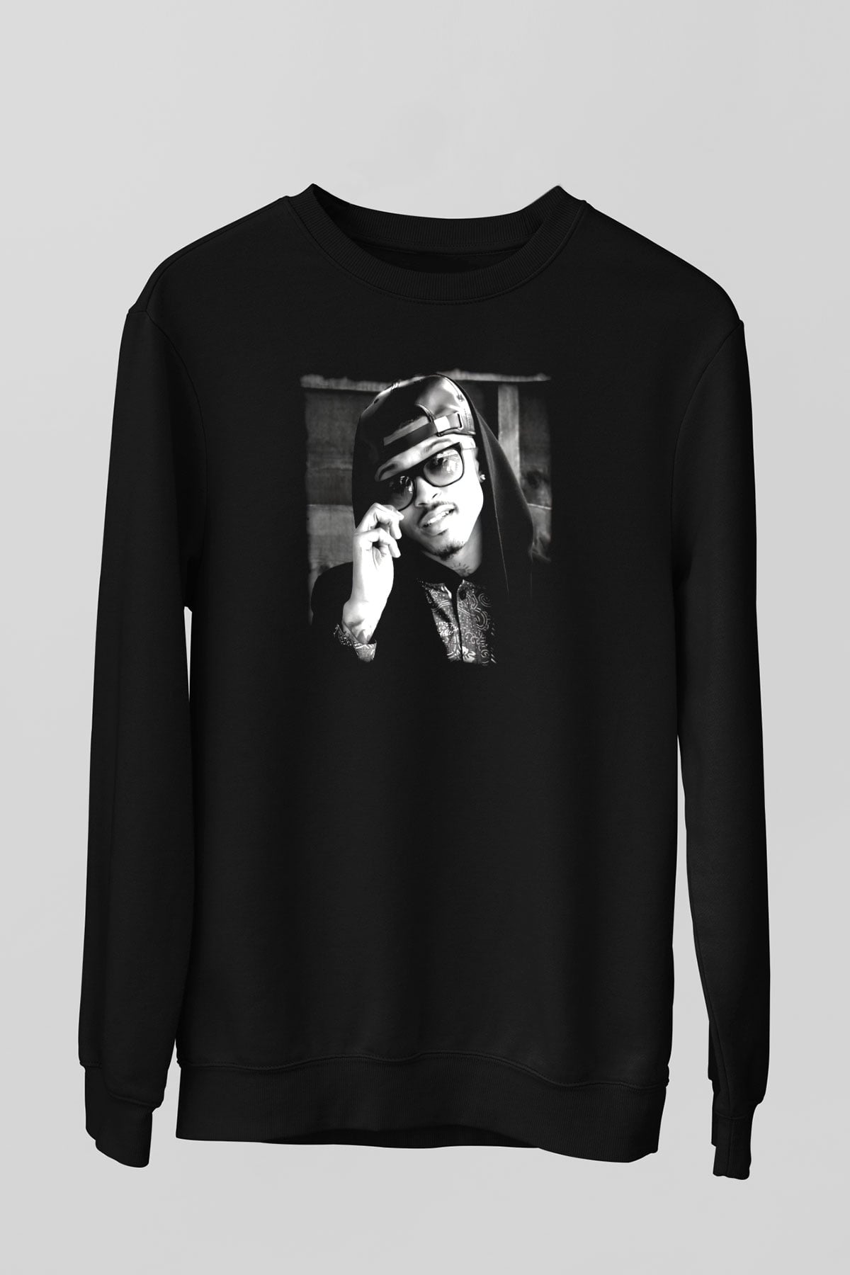 August Alsina Siyah Unisex Sweatshirt