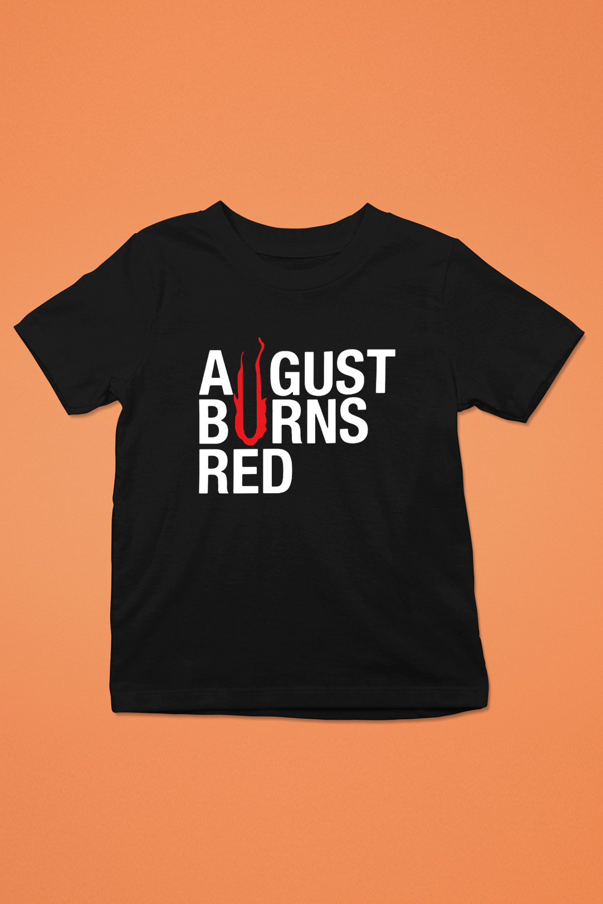 August Burns Red Baskılı Siyah Unisex Çocuk Tişört