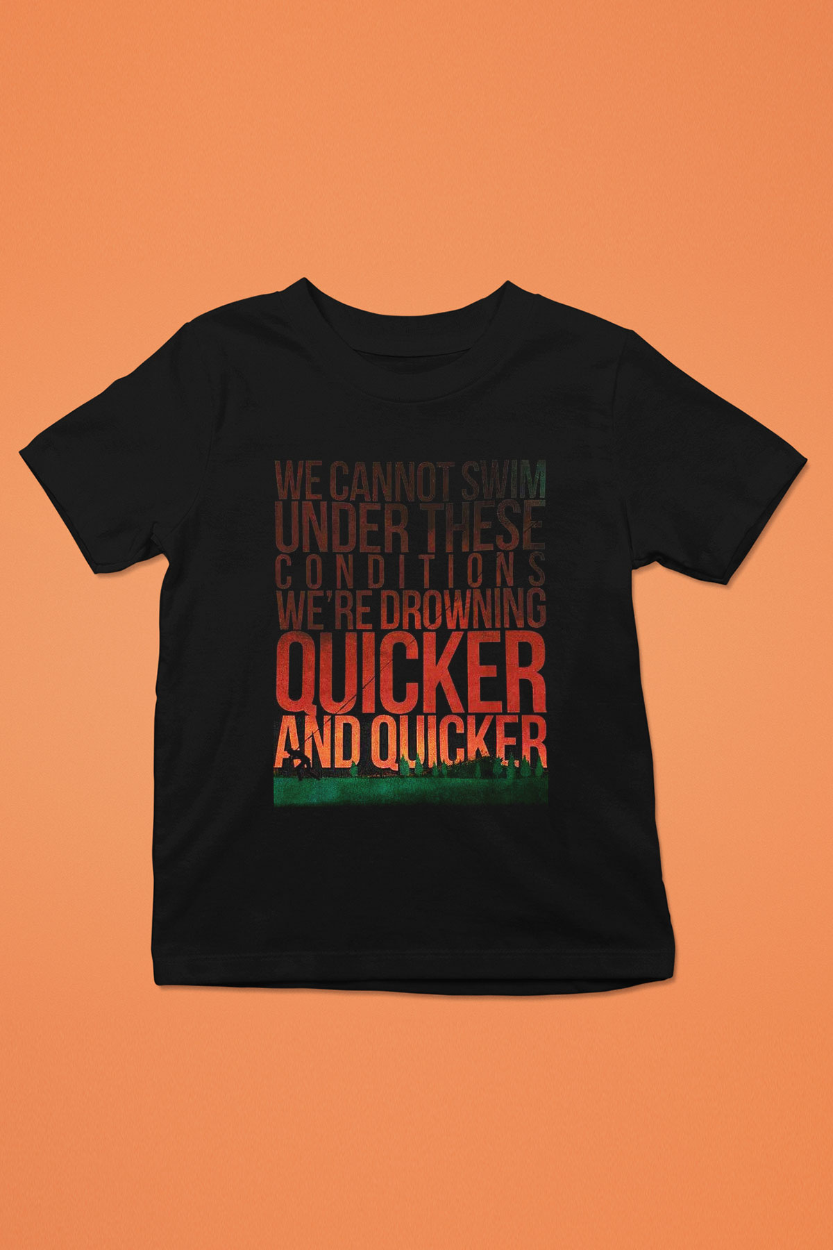 August Burns Red Baskılı Siyah Unisex Çocuk Tişört