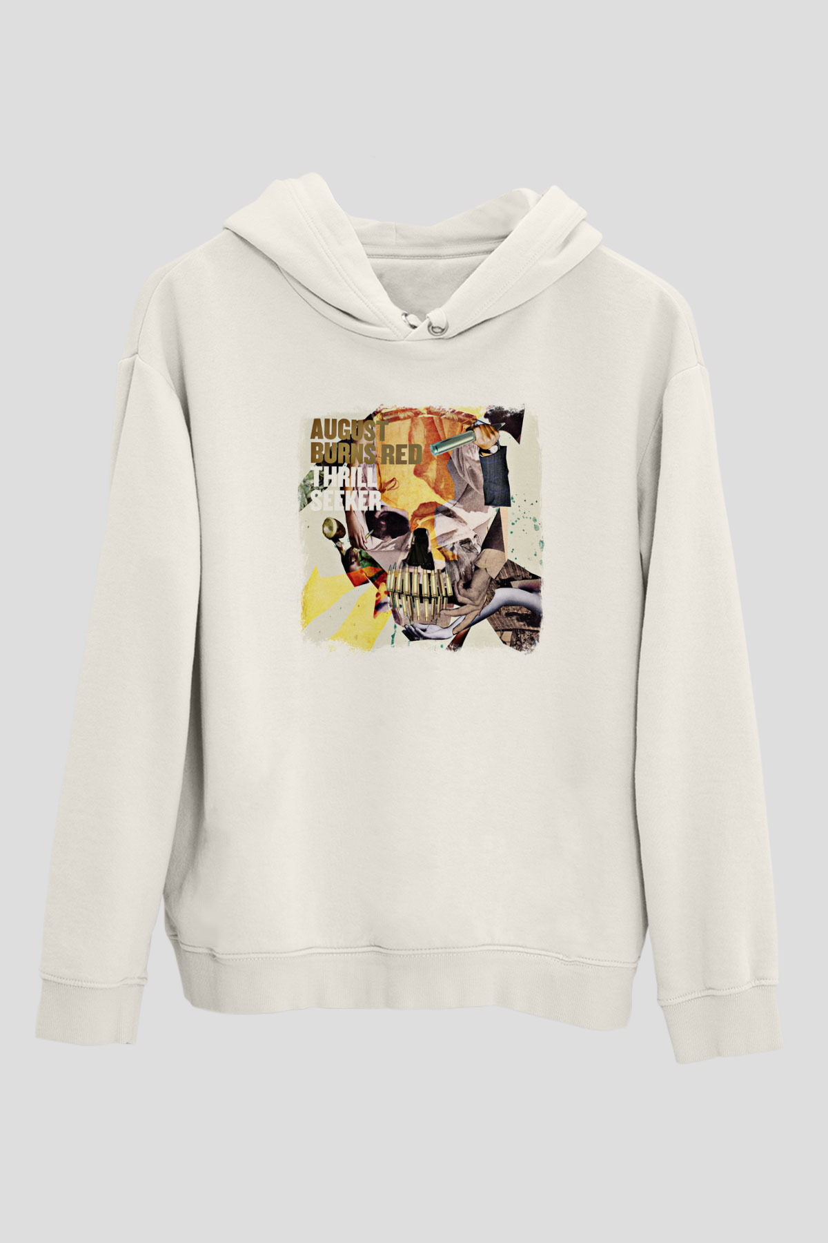 August Burns Red Baskılı Unisex Beyaz Hoodie