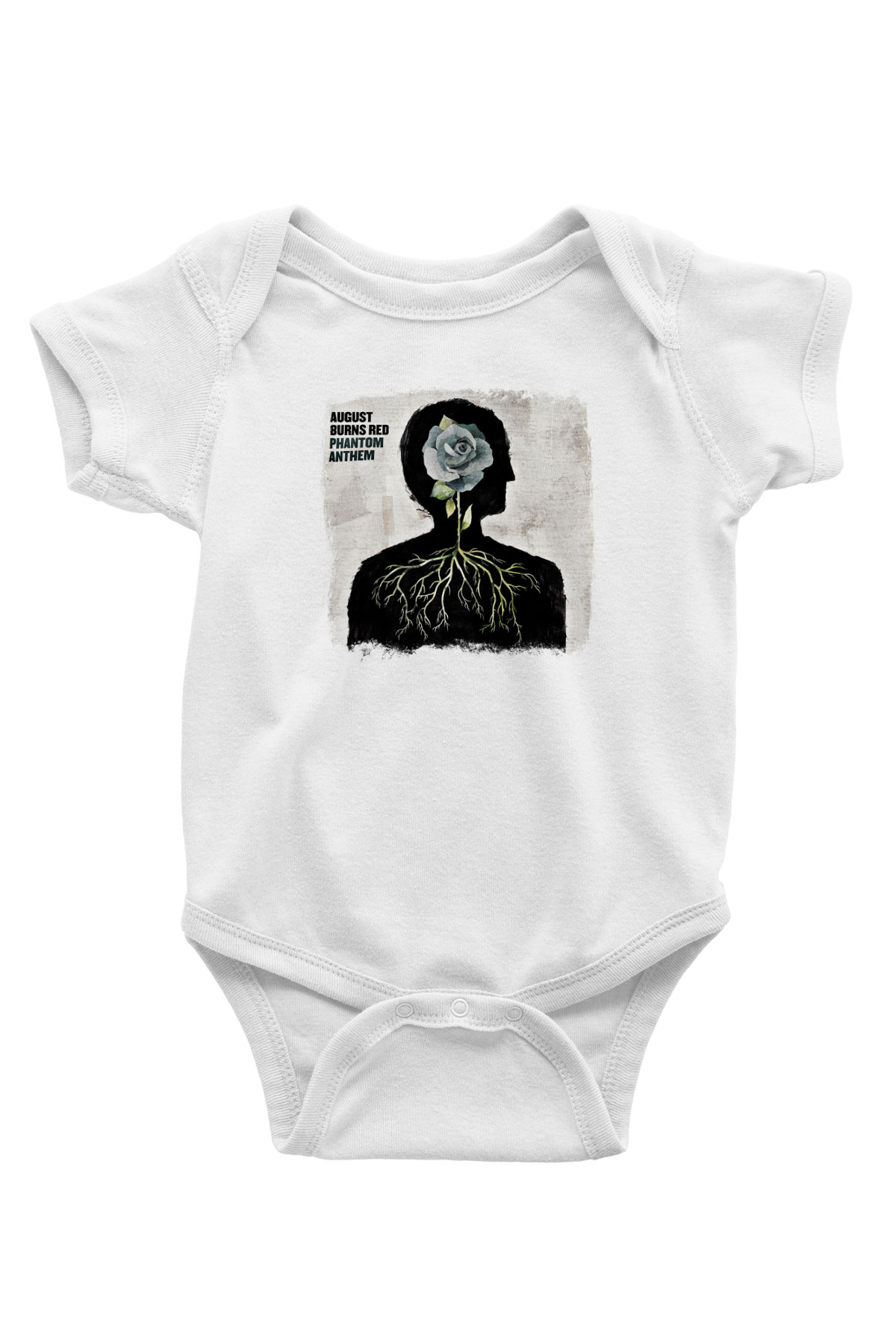 August Burns Red Baskılı Unisex Beyaz Bebek Body - Zıbın