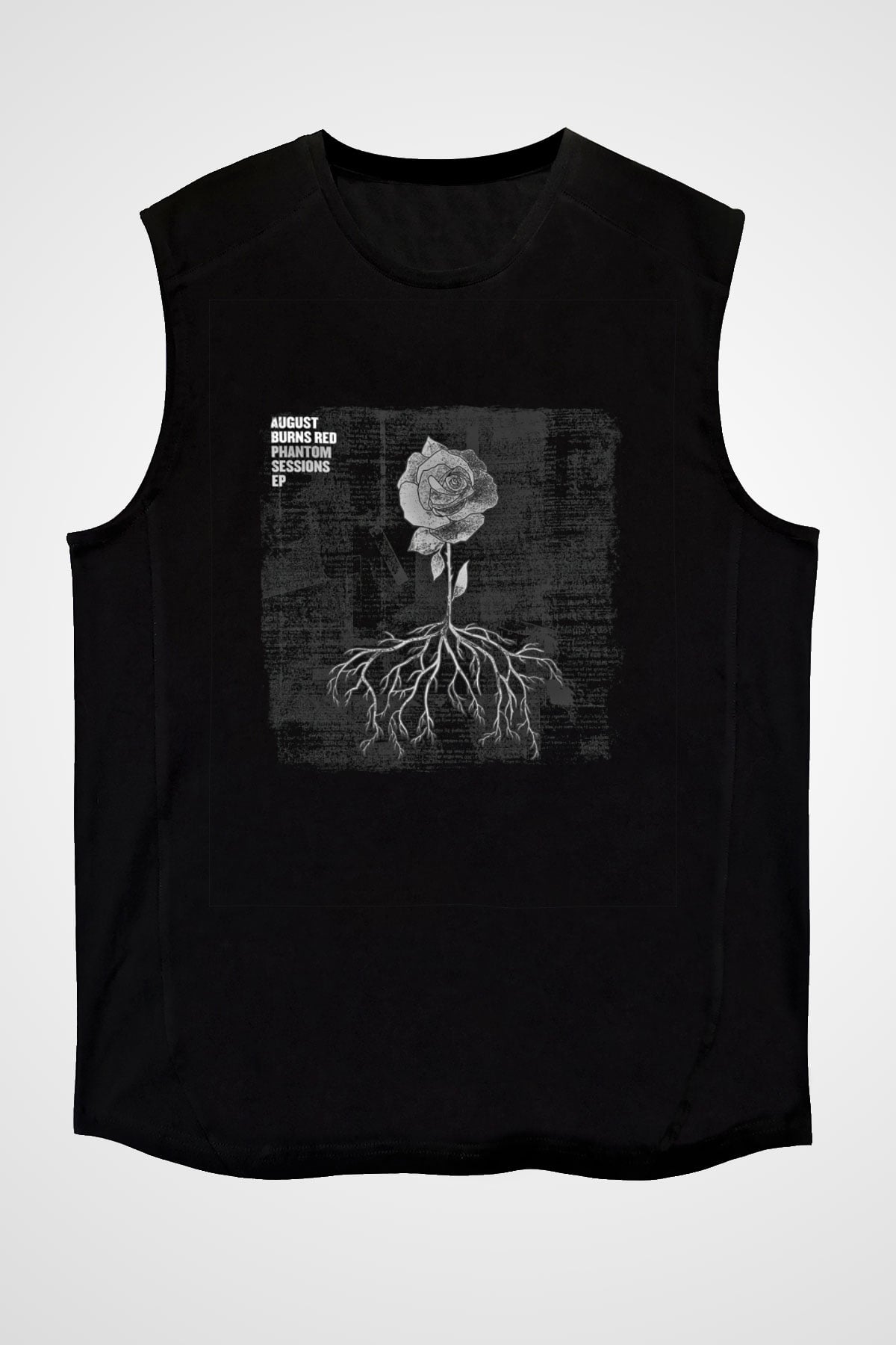 August Burns Red Baskılı Unisex Siyah Kolsuz Tişört