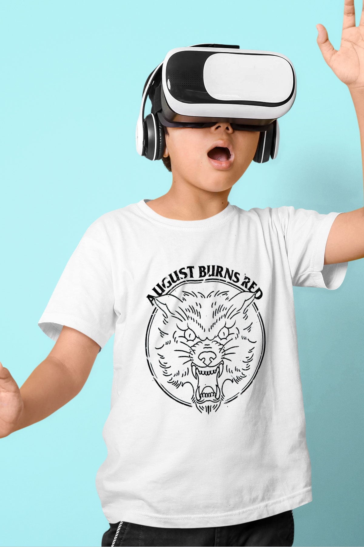 August Burns Red Beyaz Unisex Çocuk Tişört