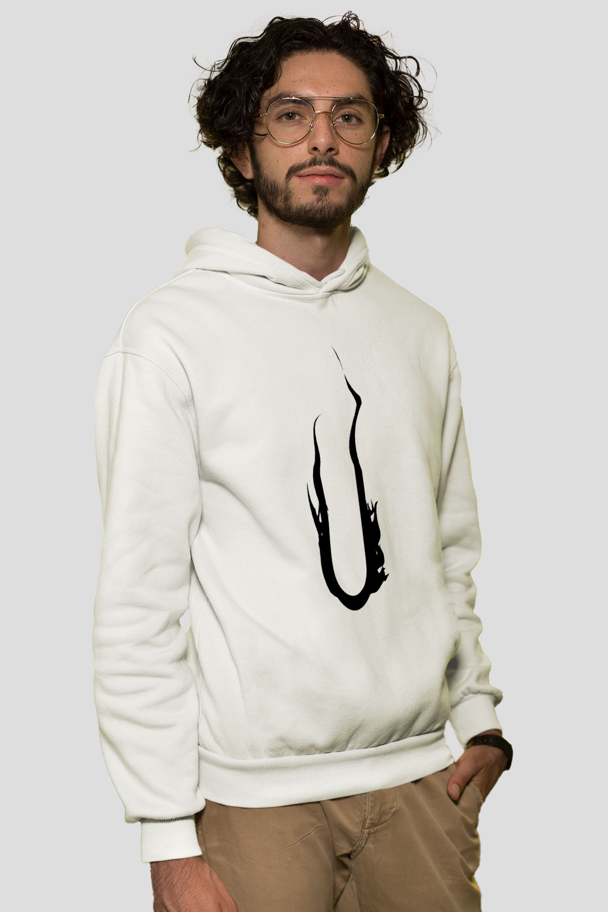 August Burns Red Beyaz Unisex Kapşonlu Sweatshirt