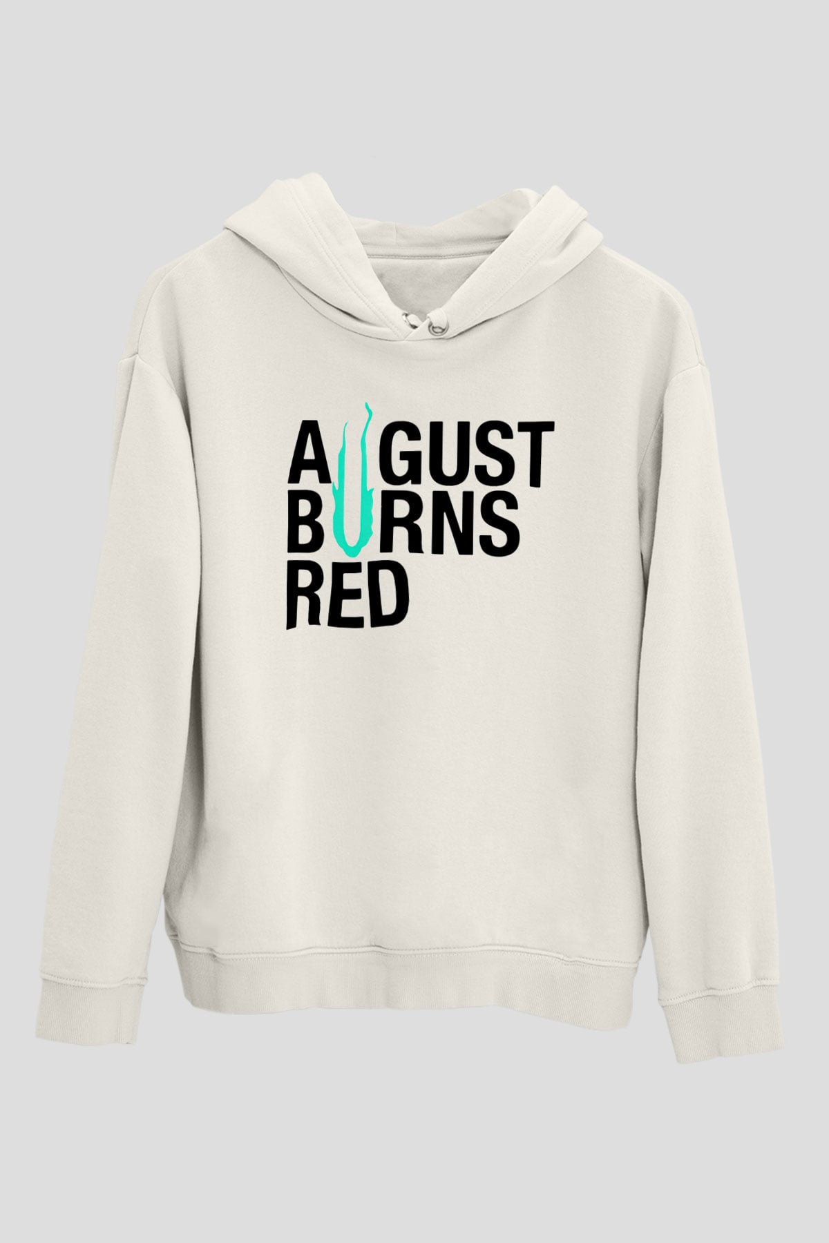 August Burns Red Beyaz Unisex Kapşonlu Sweatshirt