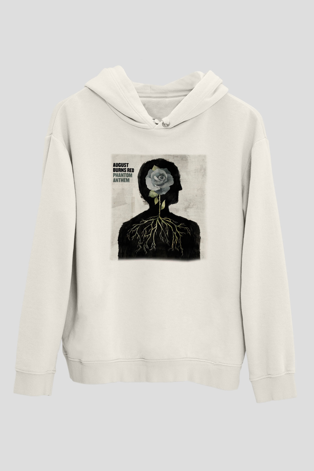 August Burns Red Beyaz Unisex Kapşonlu Sweatshirt