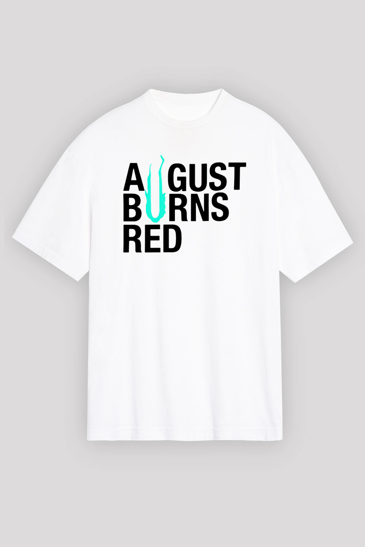 August Burns Red Beyaz Unisex Oversize Tişört T-Shirt