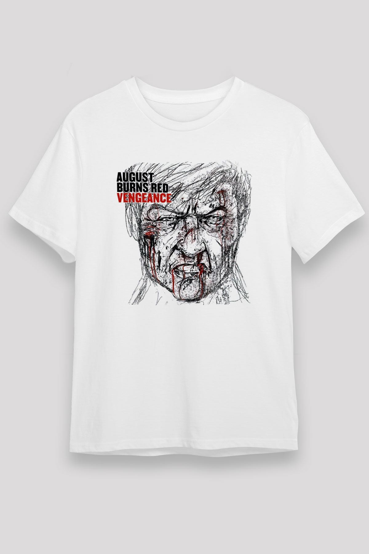 August Burns Red Beyaz Unisex Tişört T-Shirt - TişörtFabrikası