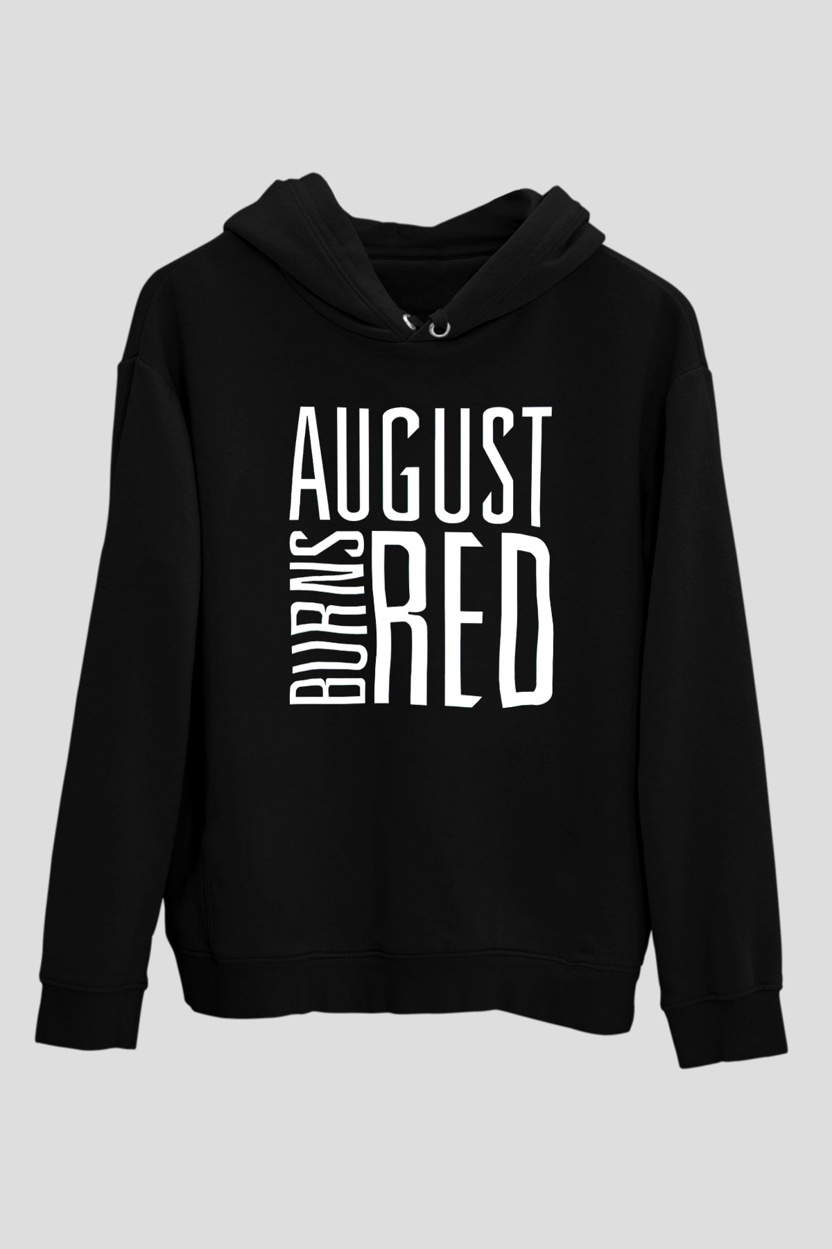 August Burns Red Siyah Unisex Kapüşonlu Sweatshirt