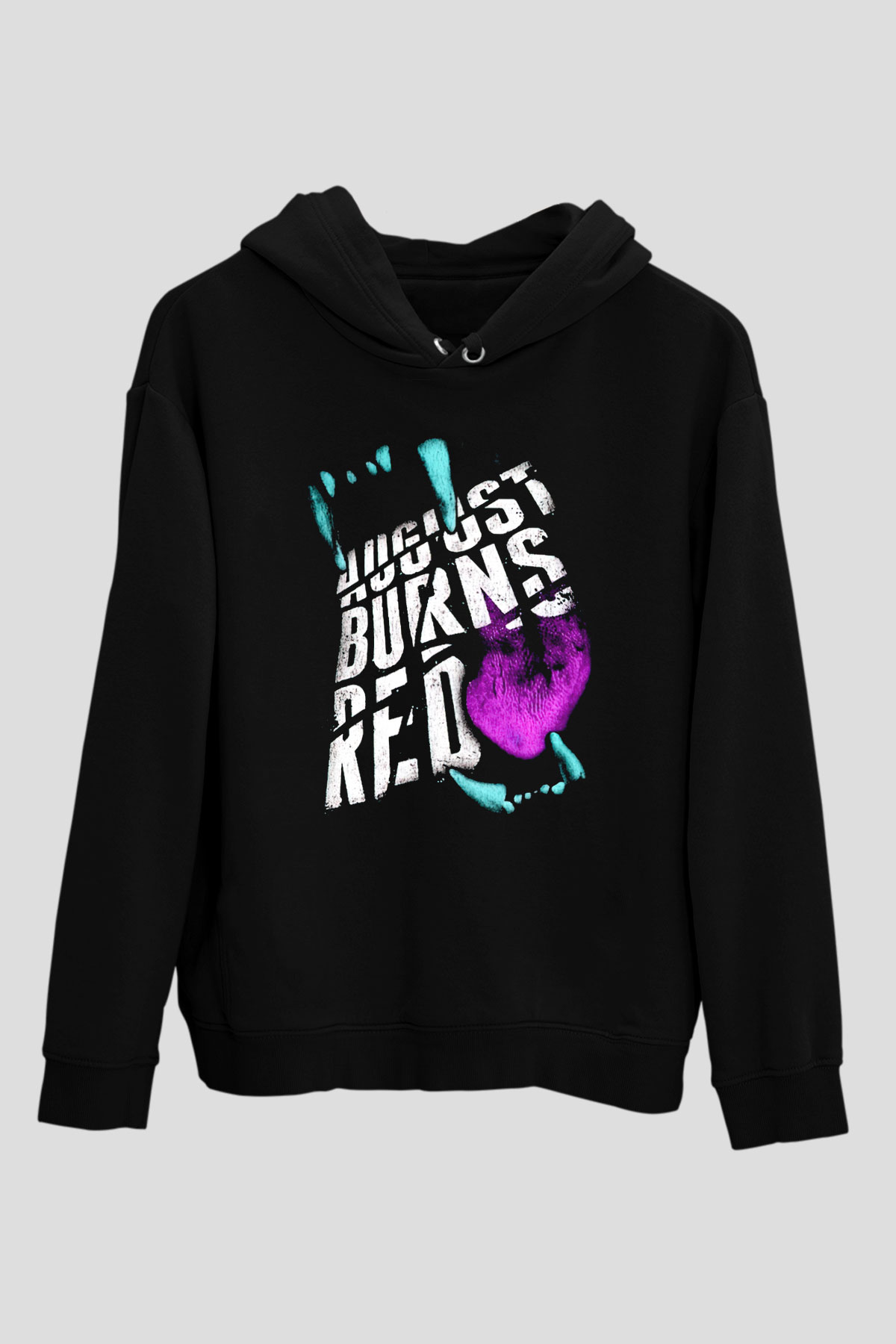 August Burns Red Siyah Unisex Kapüşonlu Sweatshirt