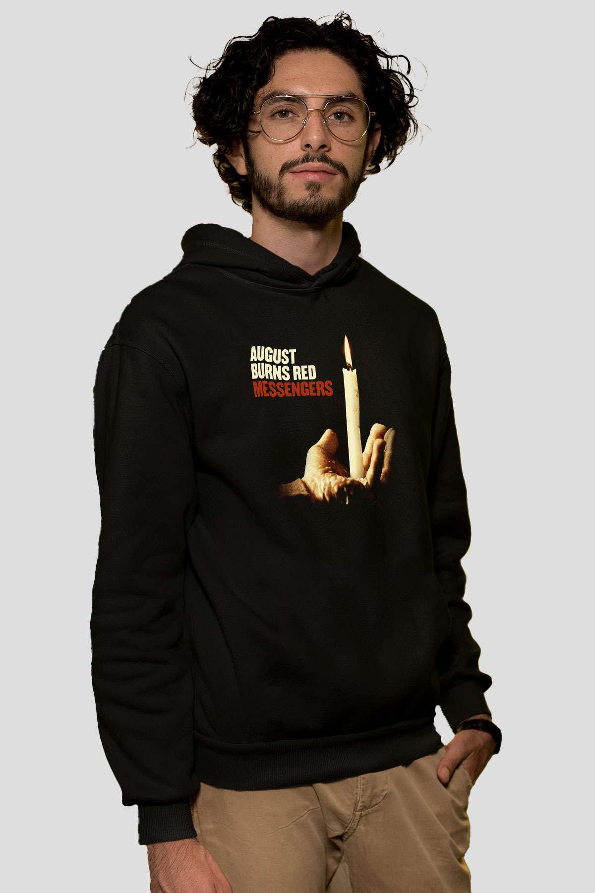 August Burns Red Siyah Unisex Kapüşonlu Sweatshirt