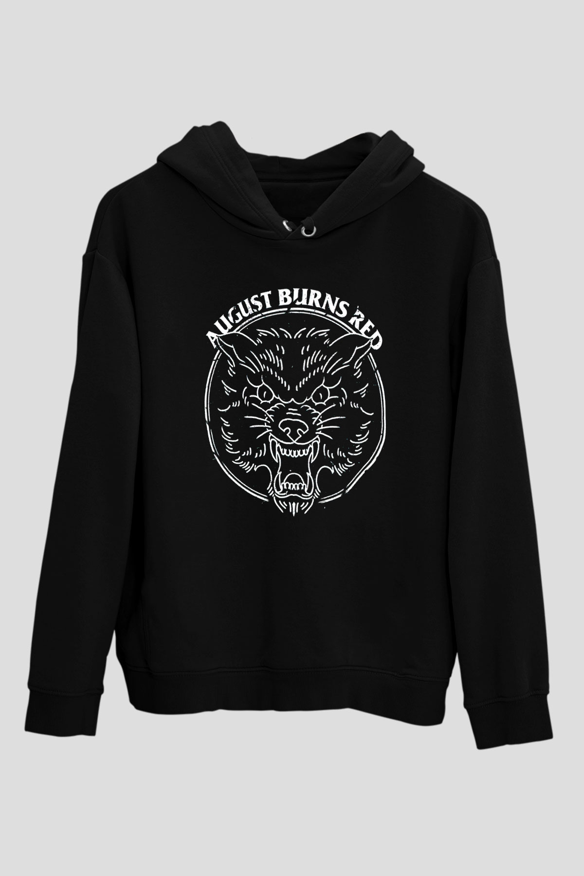 August Burns Red Siyah Unisex Kapüşonlu Sweatshirt