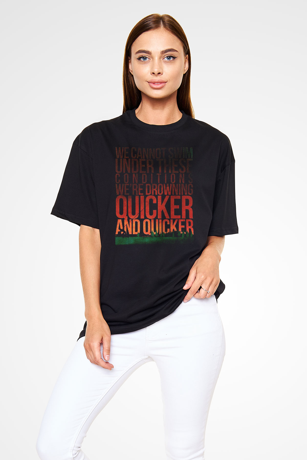 August Burns Red Siyah Unisex Oversize Tişört T-Shirt