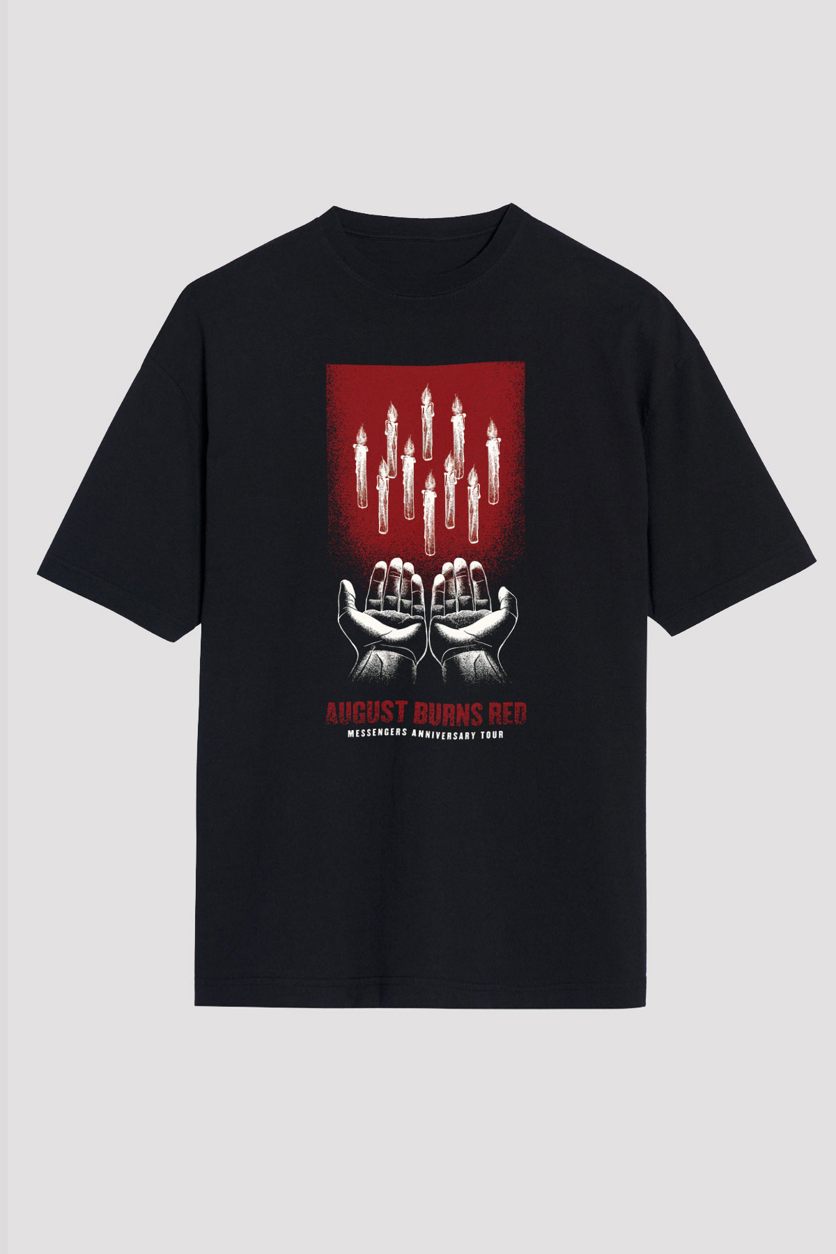 August Burns Red Siyah Unisex Oversize Tişört T-Shirt