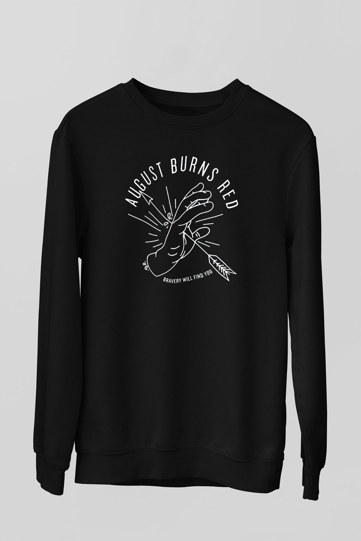 August Burns Red Siyah Unisex Sweatshirt