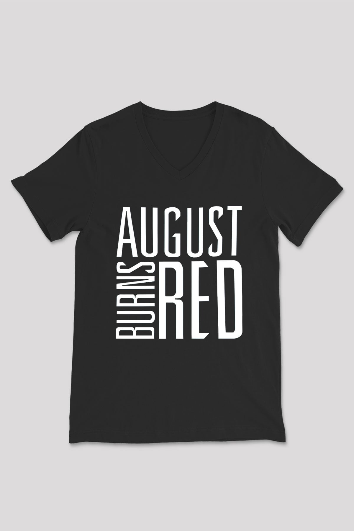 August Burns Red Siyah Unisex V Yaka Tişört