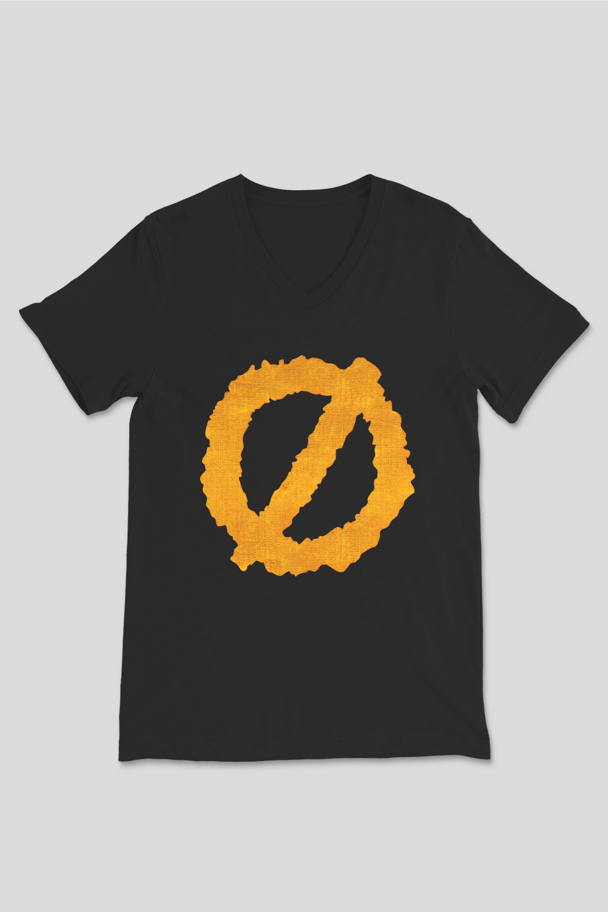 Authority Zero Siyah Unisex V Yaka Tişört