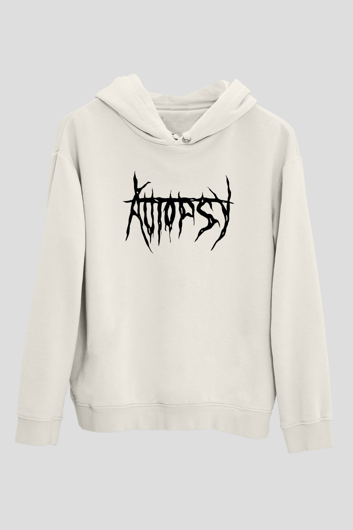 Autopsy Beyaz Unisex Kapşonlu Sweatshirt