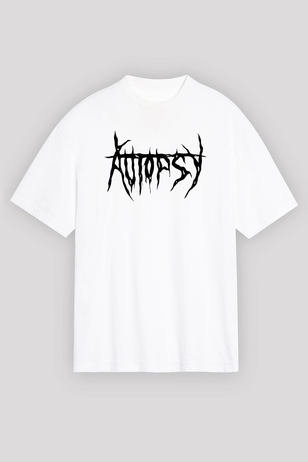 Autopsy Beyaz Unisex Oversize Tişört T-Shirt