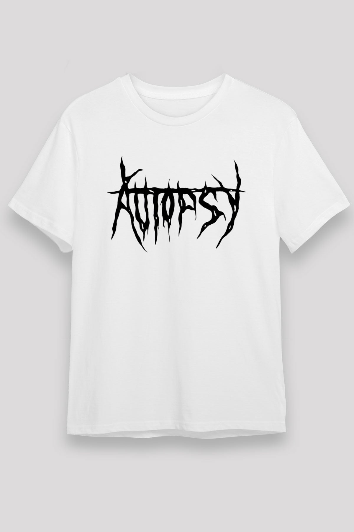 Autopsy Beyaz Unisex Tişört T-Shirt - TişörtFabrikası