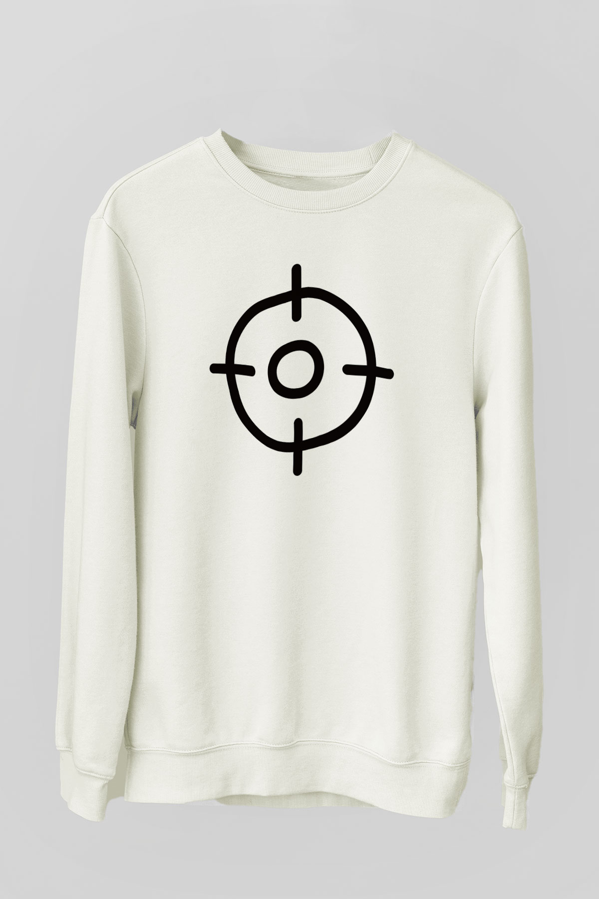 Avcı Beyaz Unisex Sweatshirt