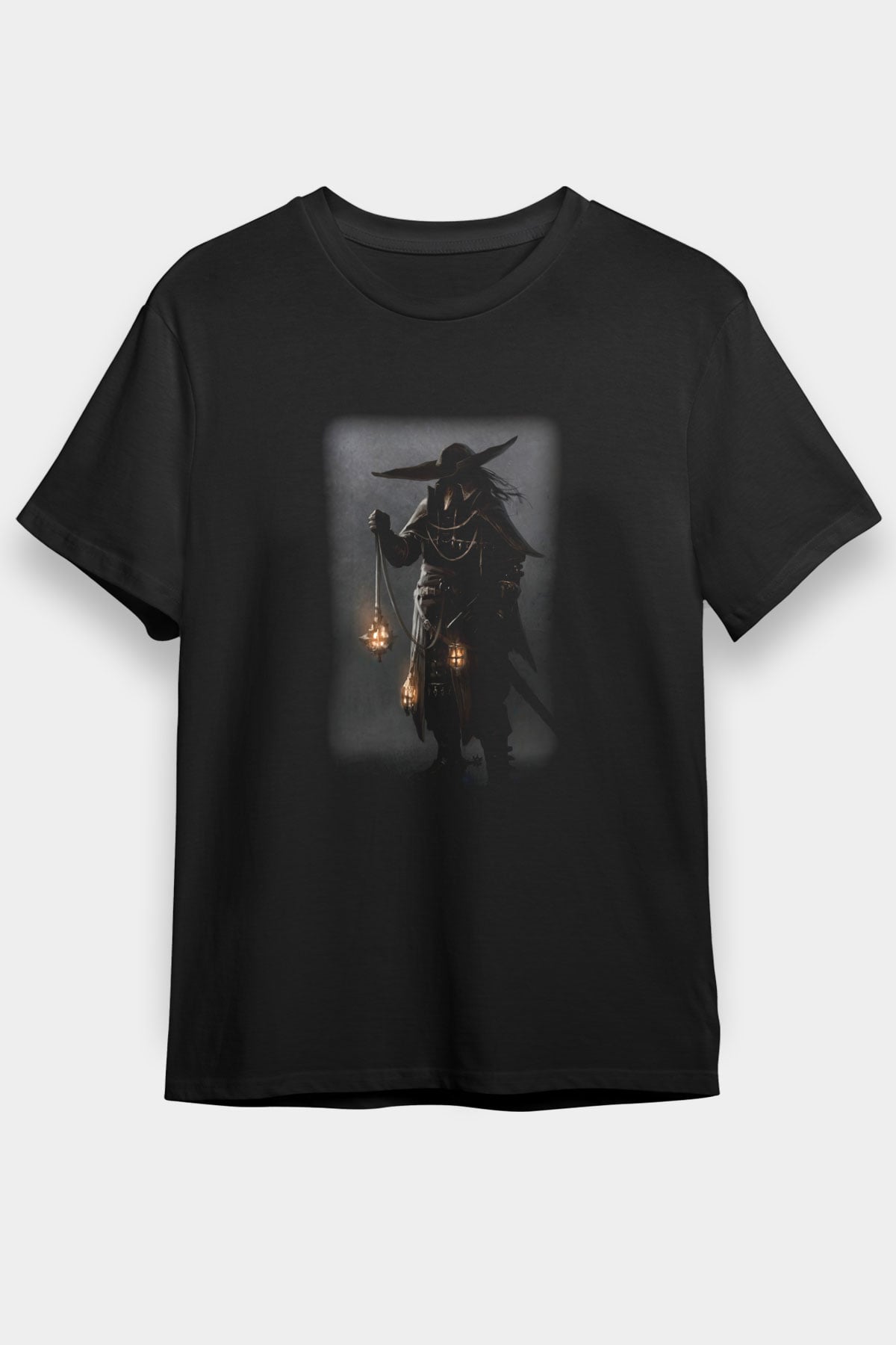 Avcı Siyah Unisex Tişört T-Shirt - TişörtFabrikası