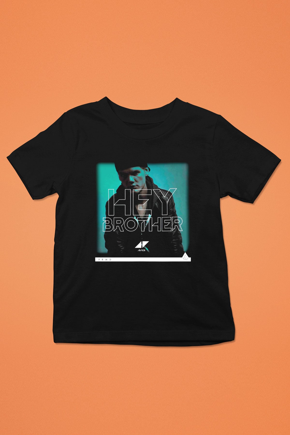 Avicii Baskılı Siyah Unisex Çocuk Tişört