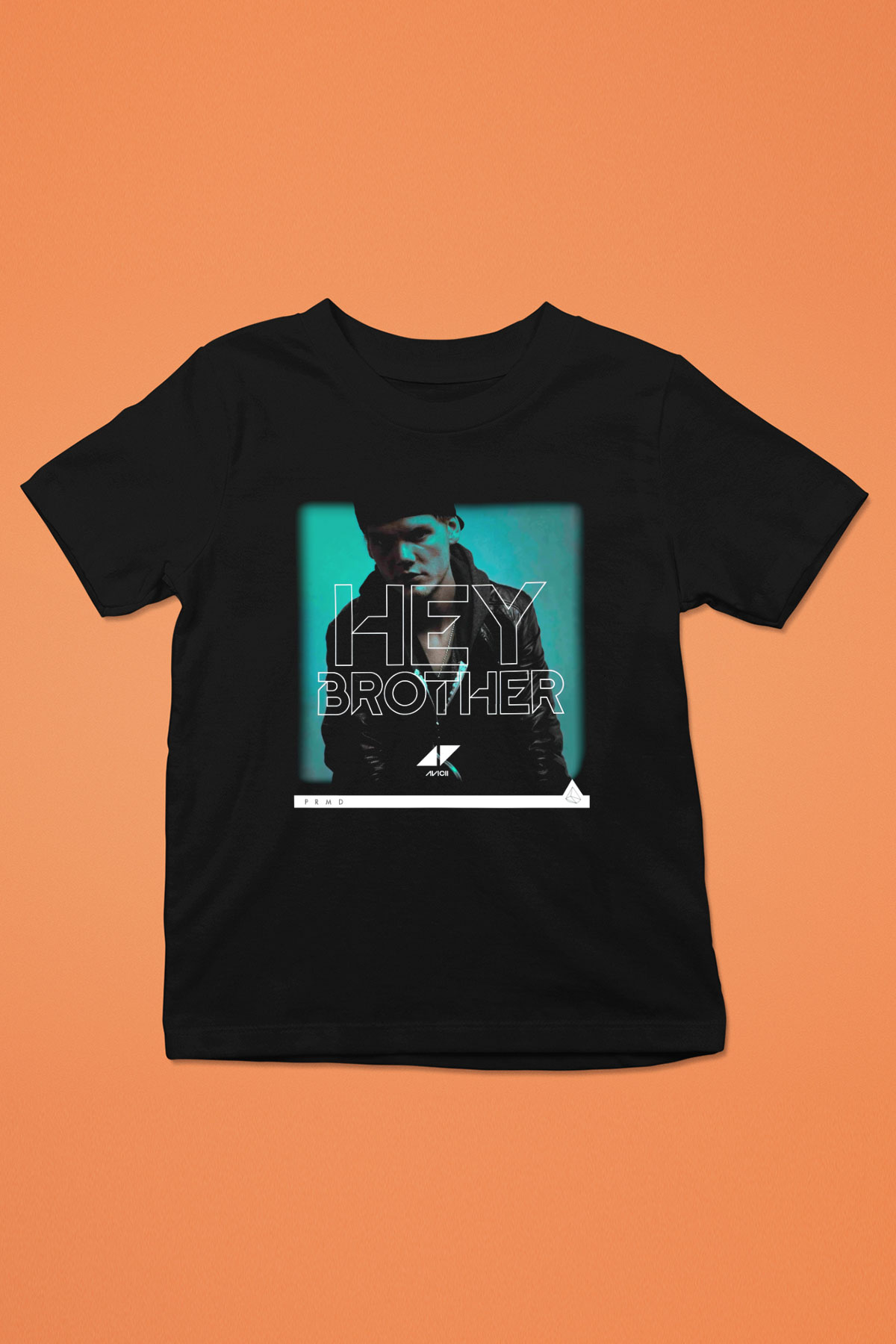 Avicii Baskılı Siyah Unisex Çocuk Tişört