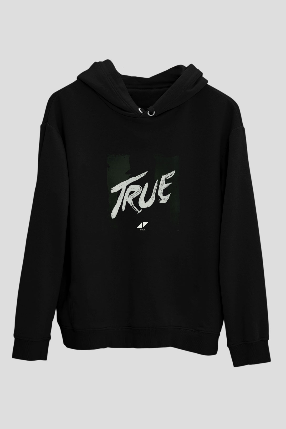 Avicii Baskılı Unisex Siyah Hoodie