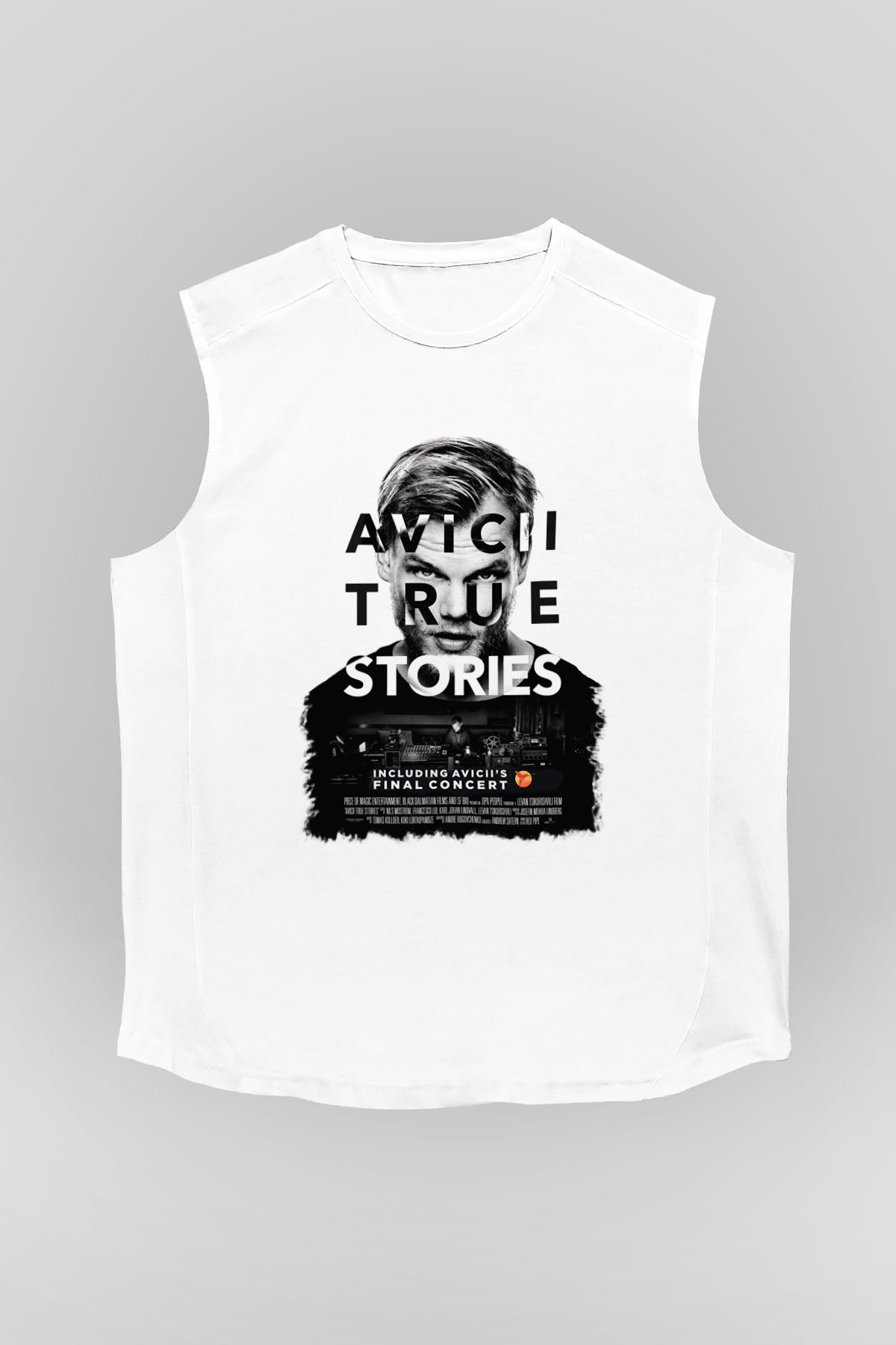 Avicii Beyaz Unisex Kolsuz Tişört