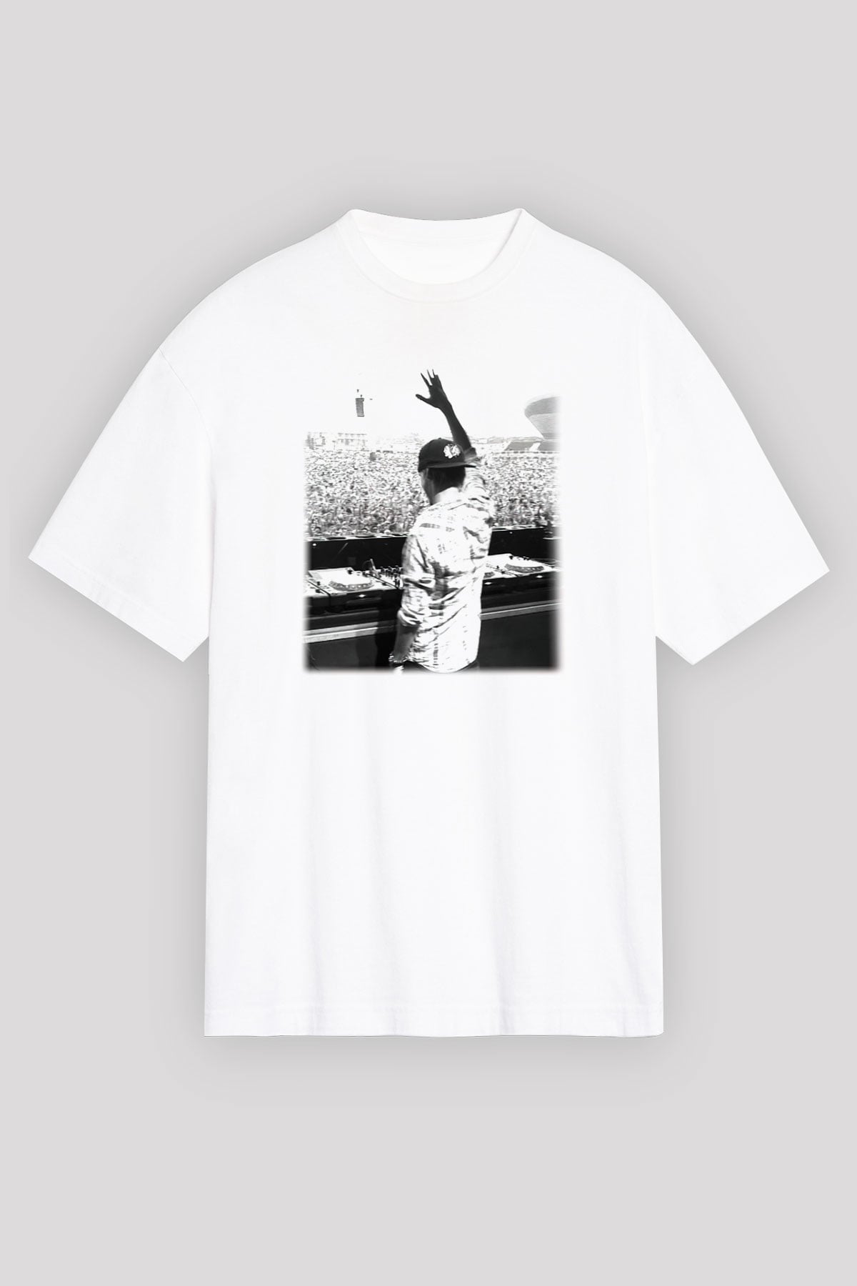 Avicii Beyaz Unisex Oversize Tişört T-Shirt