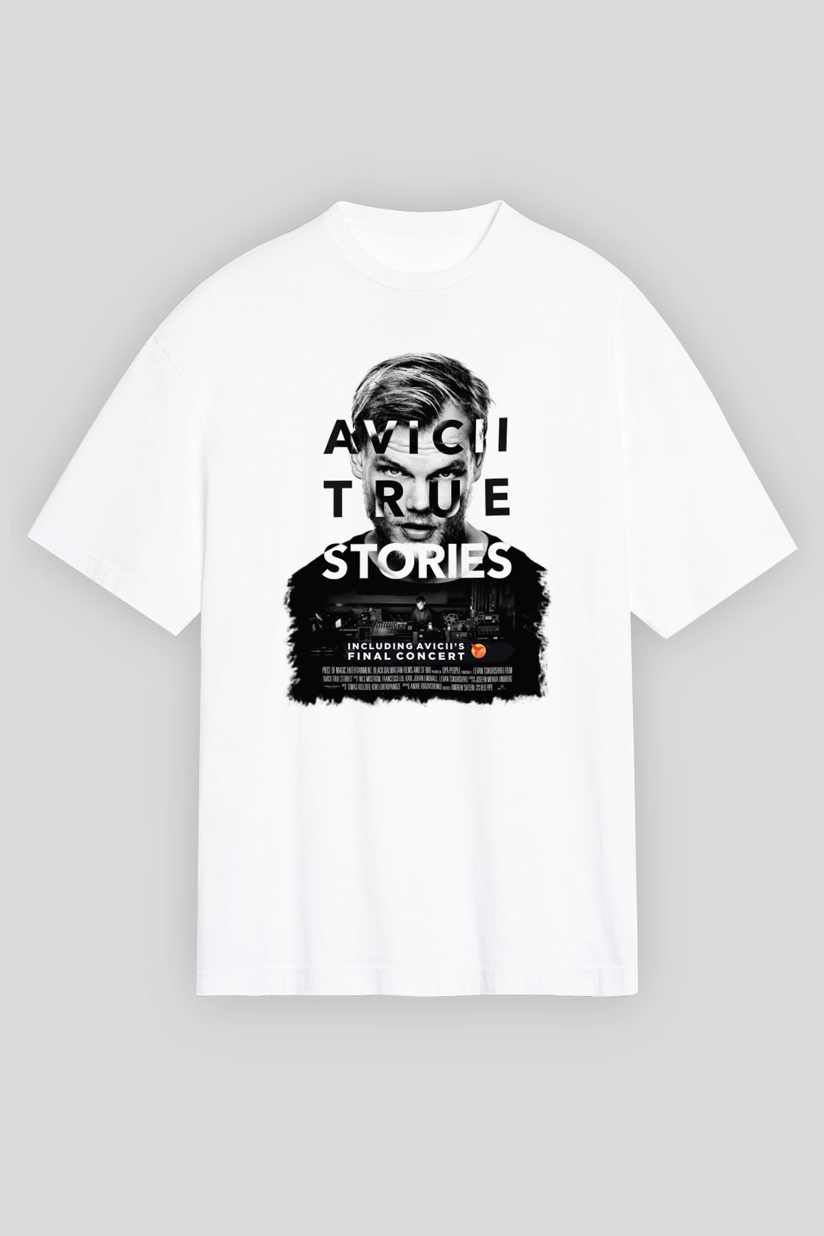 Avicii Beyaz Unisex Oversize Tişört T-Shirt