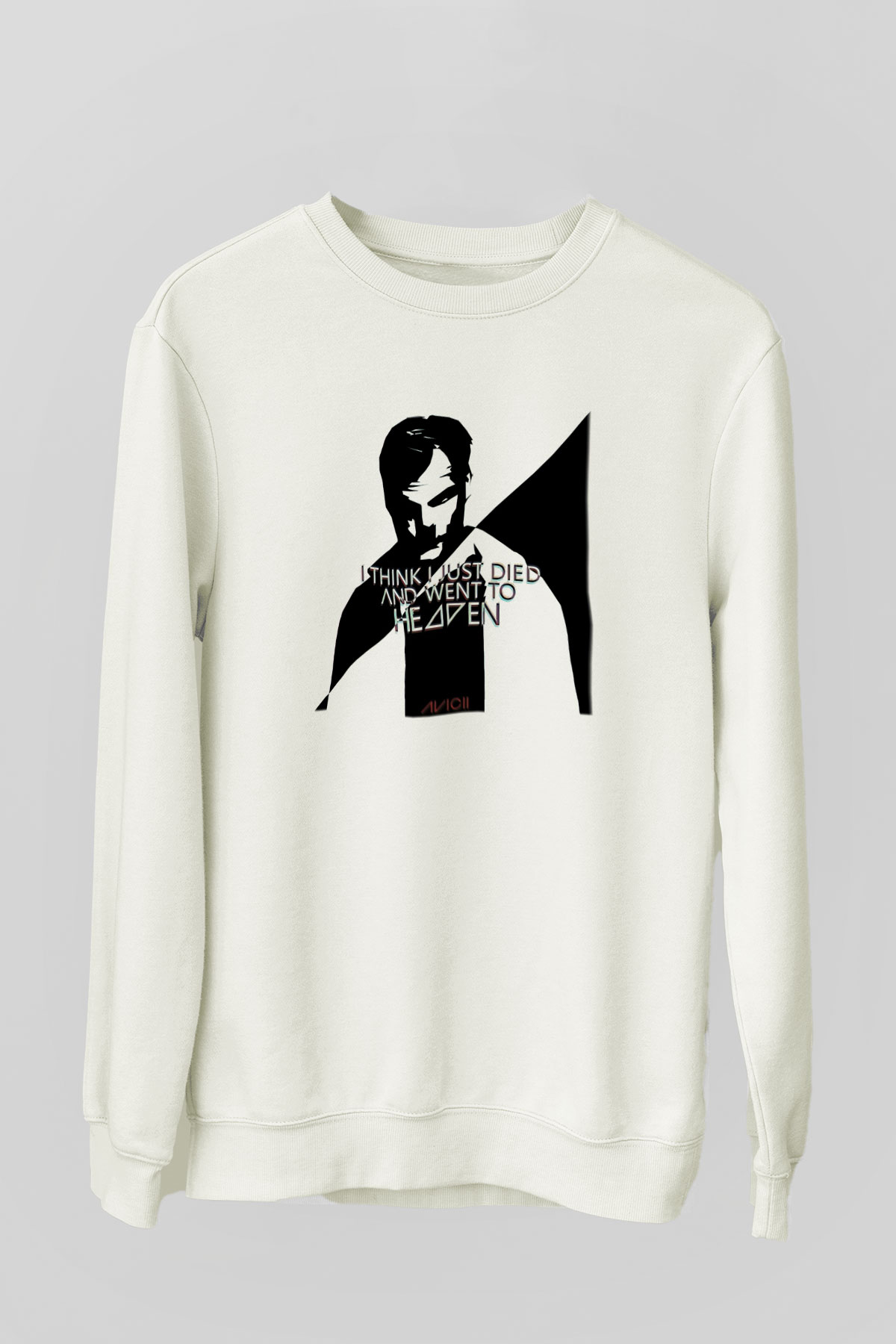 Avicii Beyaz Unisex Sweatshirt