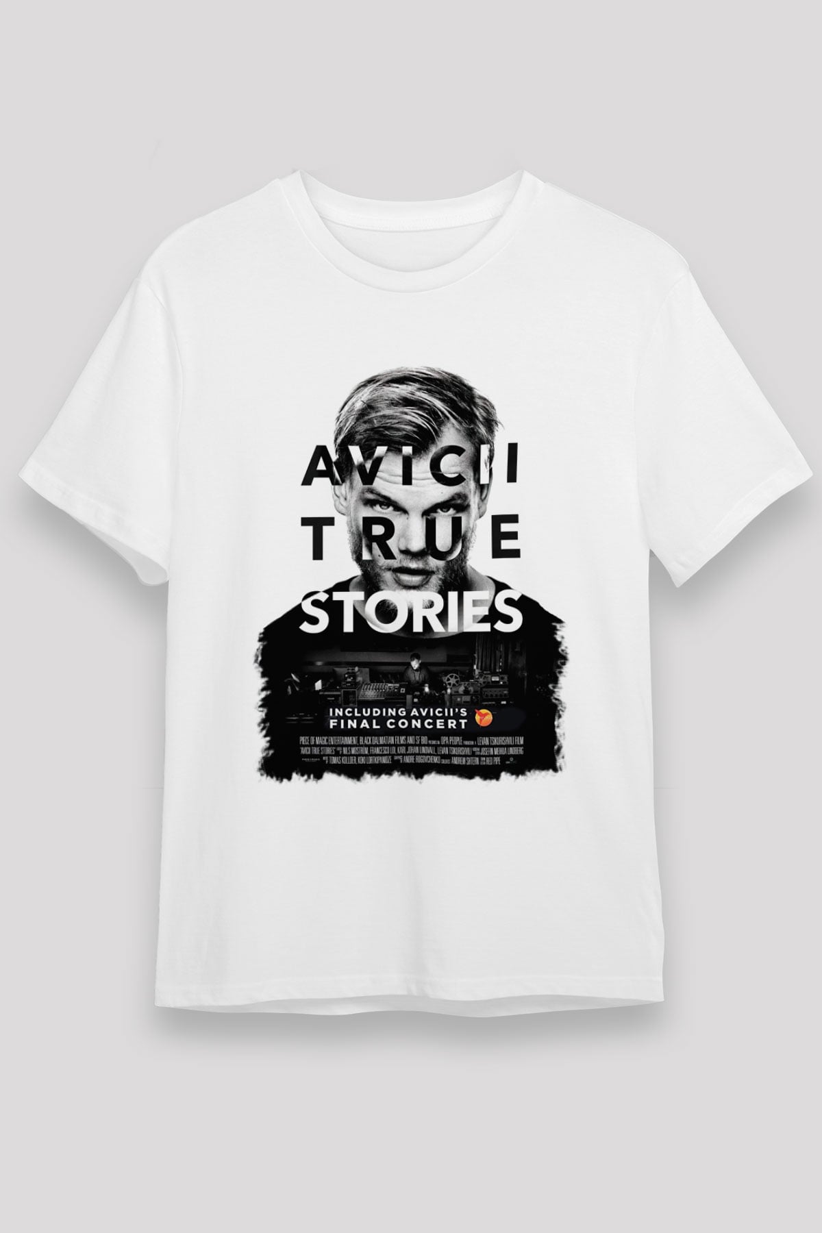 Avicii Beyaz Unisex Tişört T-Shirt - TişörtFabrikası