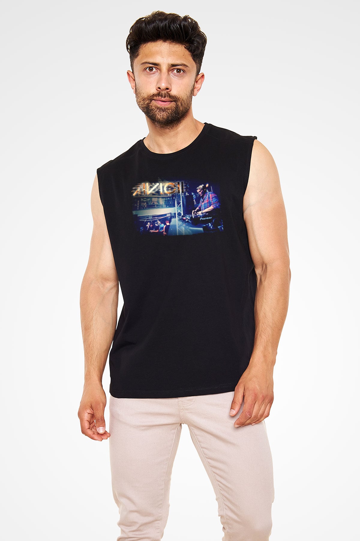 Avicii Siyah Unisex Kolsuz Tişört