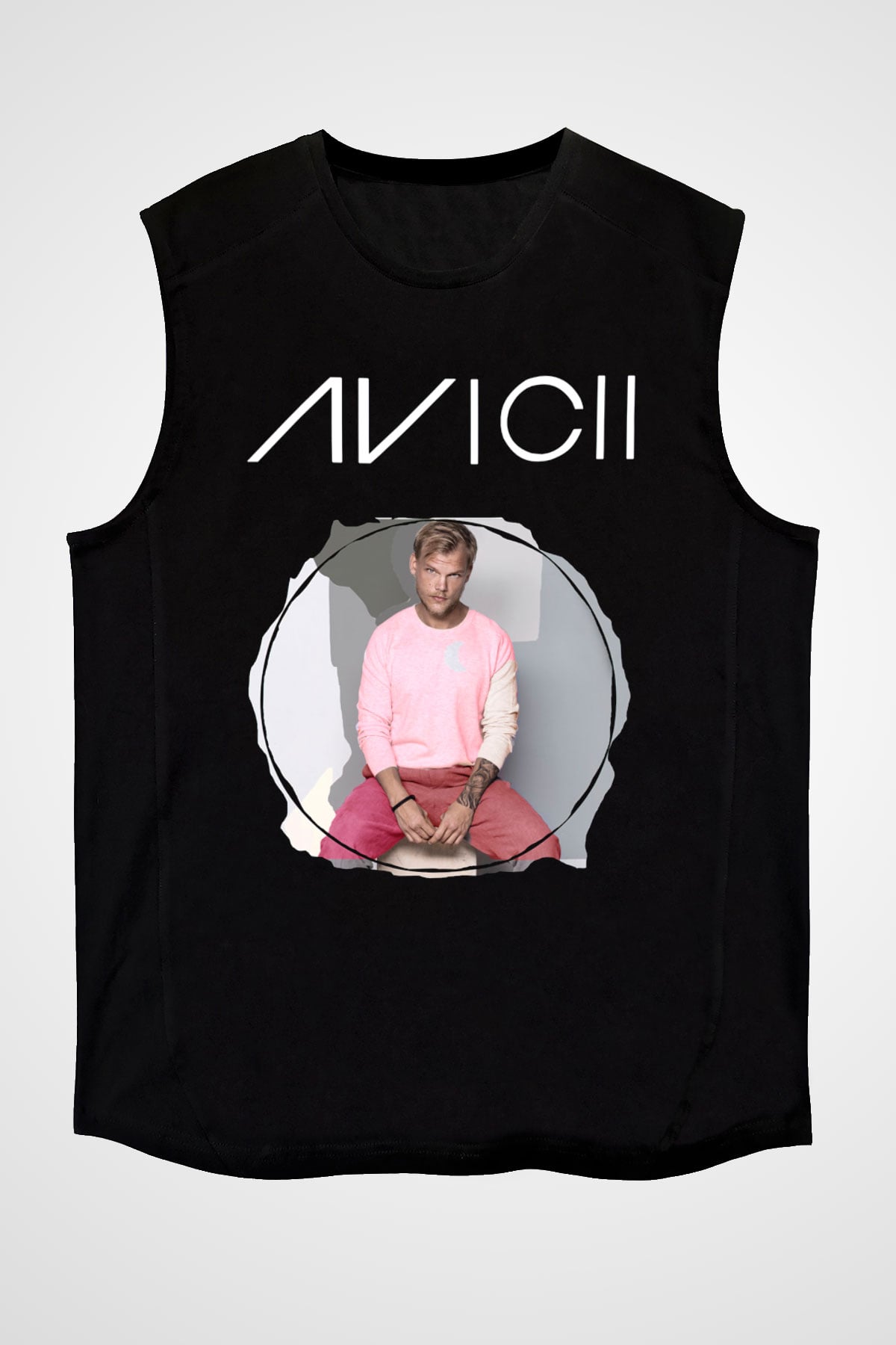 Avicii Siyah Unisex Kolsuz Tişört
