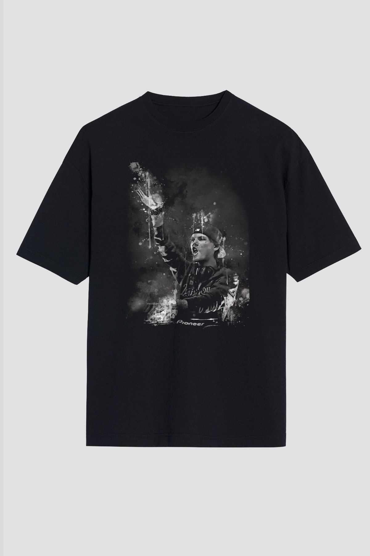 Avicii Siyah Oversize Tişört Oversize T-shirt - TişörtFabrikası