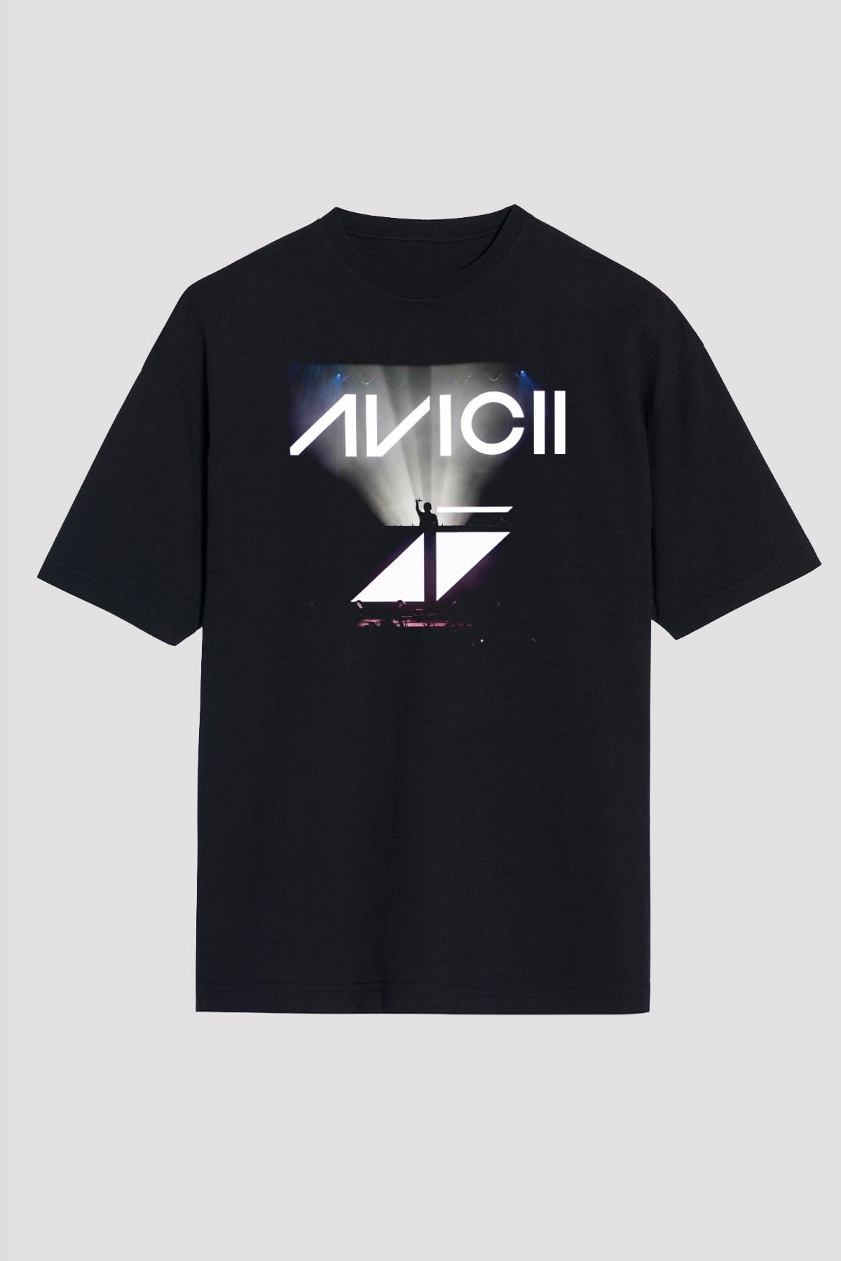 Avicii Siyah Oversize Tişört Oversize T-shirt - TişörtFabrikası