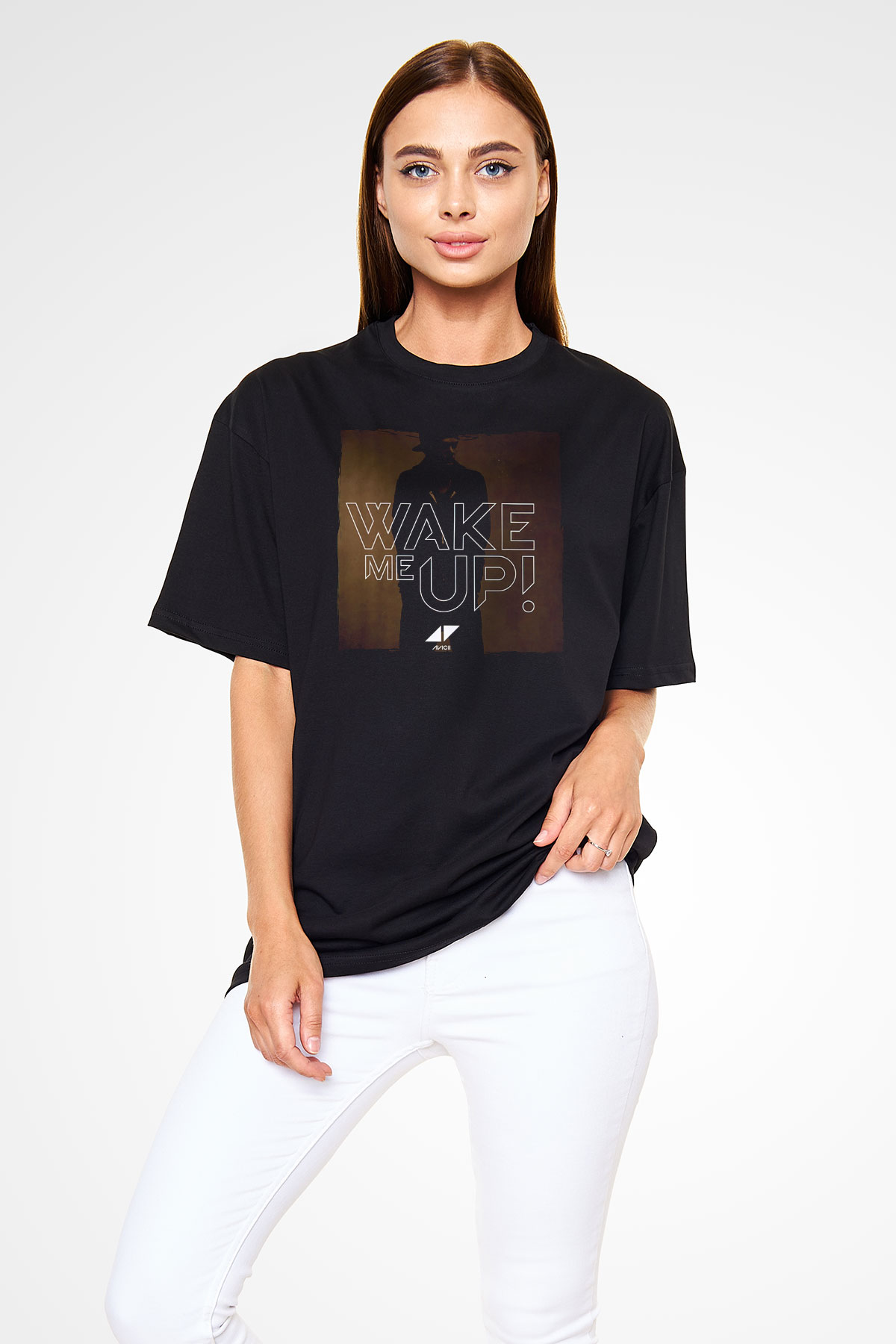 Avicii Siyah Oversize Tişört Oversize T-shirt - TişörtFabrikası