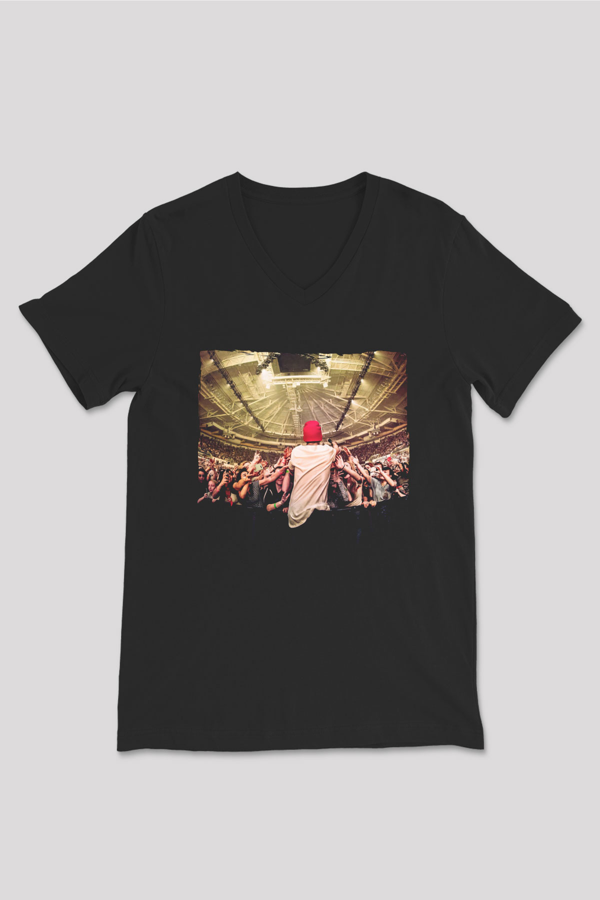 Avicii Siyah Unisex V Yaka Tişört