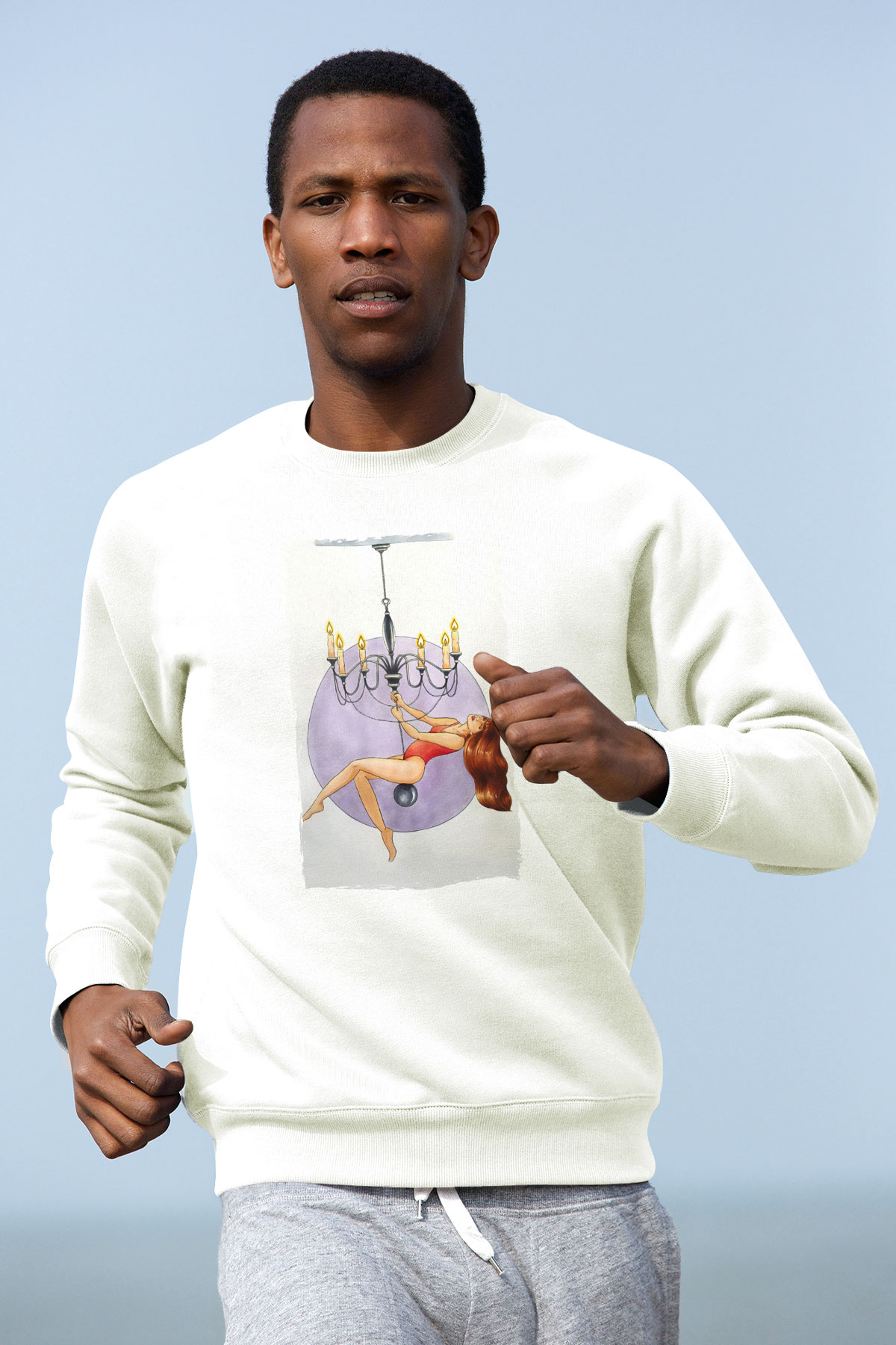 Avizeci Beyaz Unisex Sweatshirt