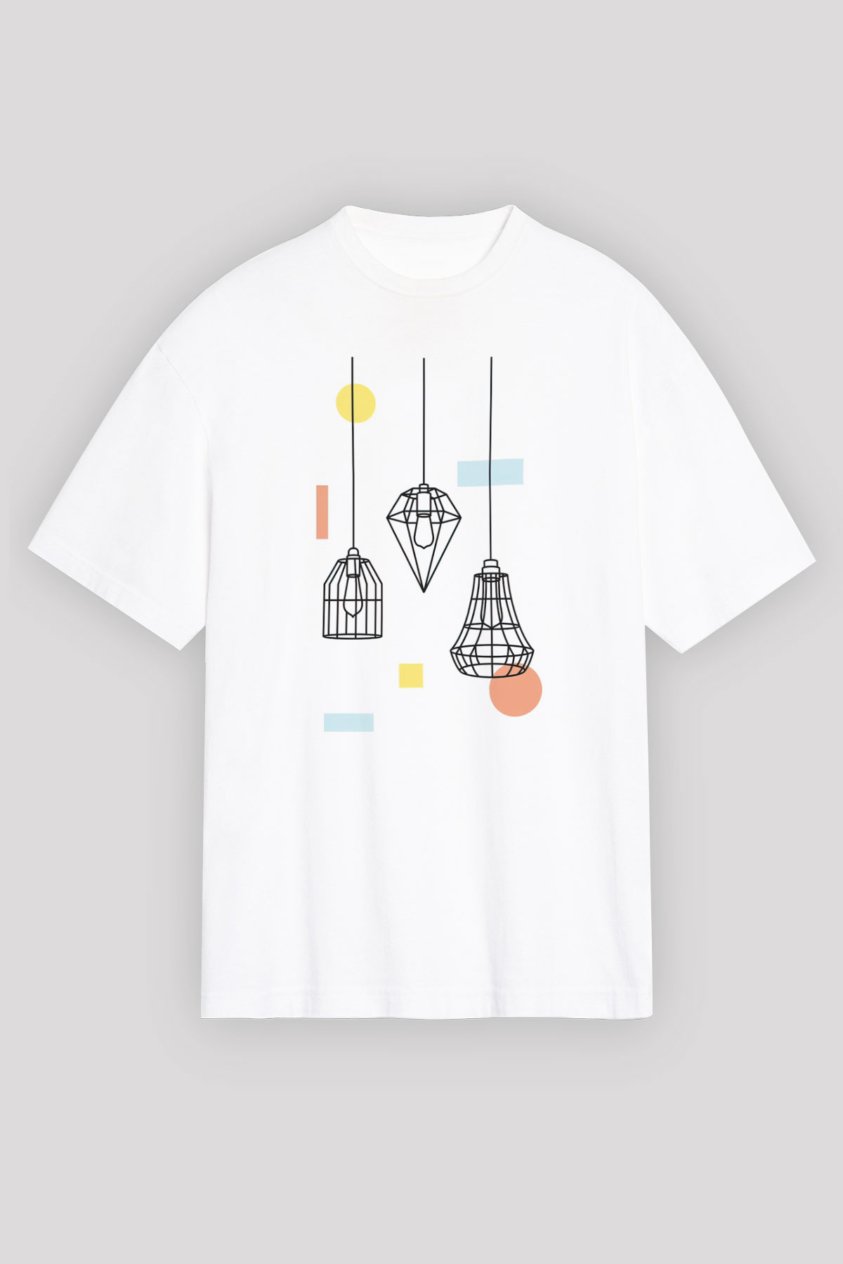 Avizeci Beyaz Oversize Tişört Oversize T-shirt - TişörtFabrikası