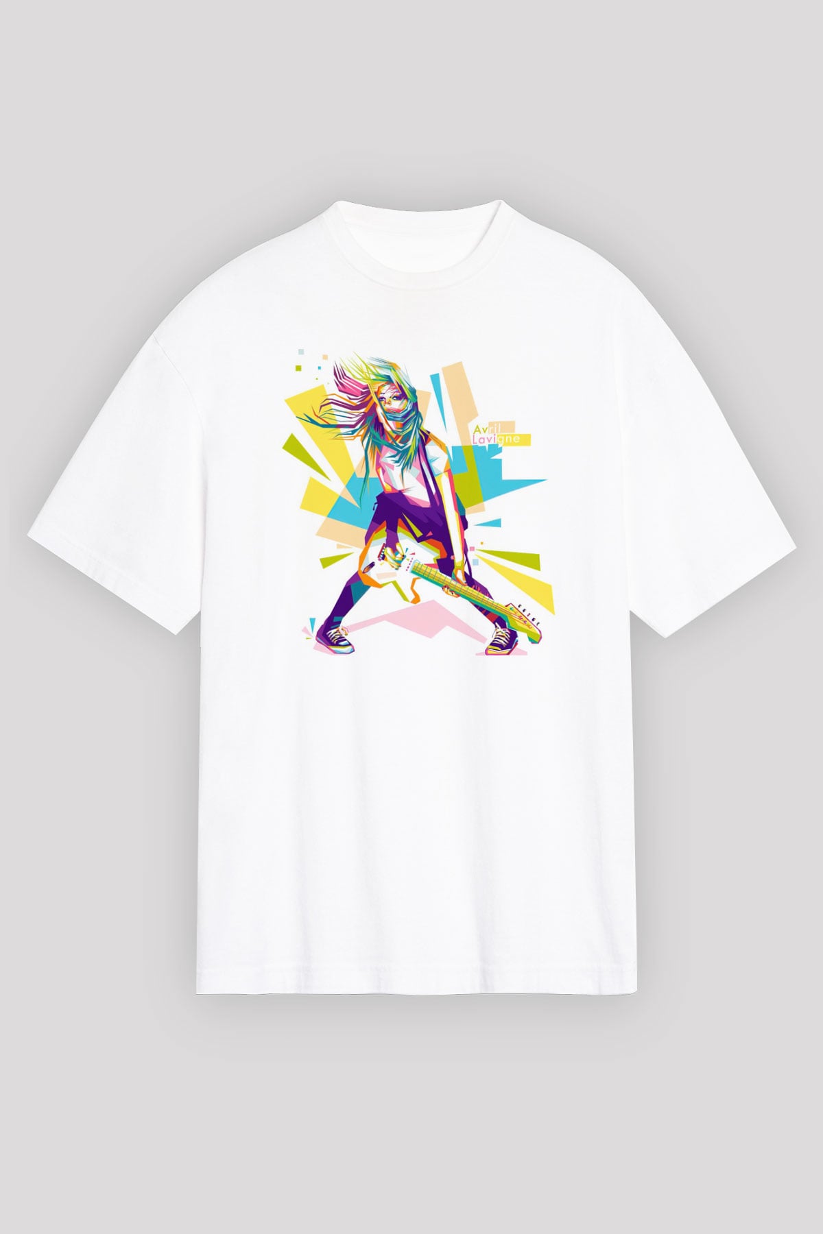 Avril Lavigne Beyaz Unisex Tişört T-Shirt - TişörtFabrikası