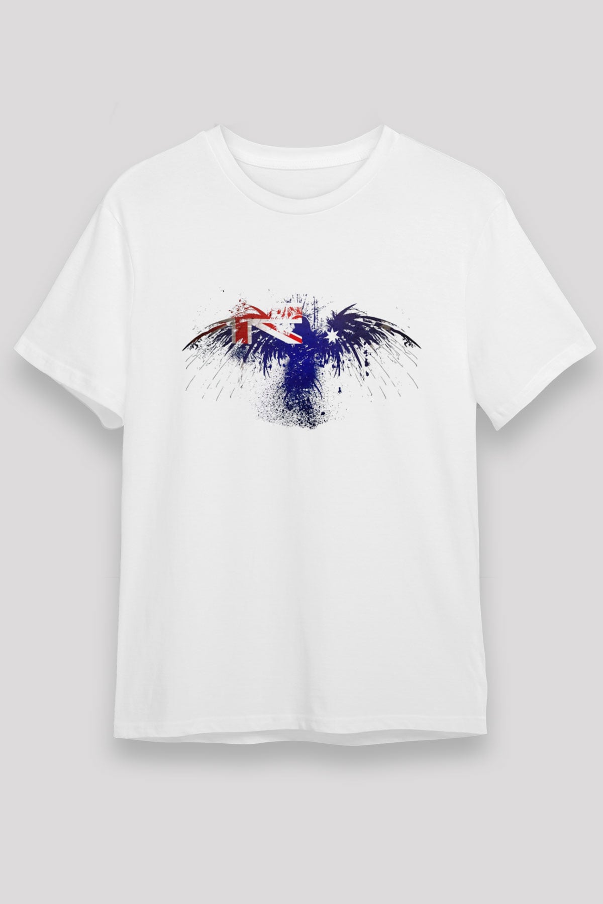 Avustralya Beyaz Unisex Tişört T-Shirt - TişörtFabrikası