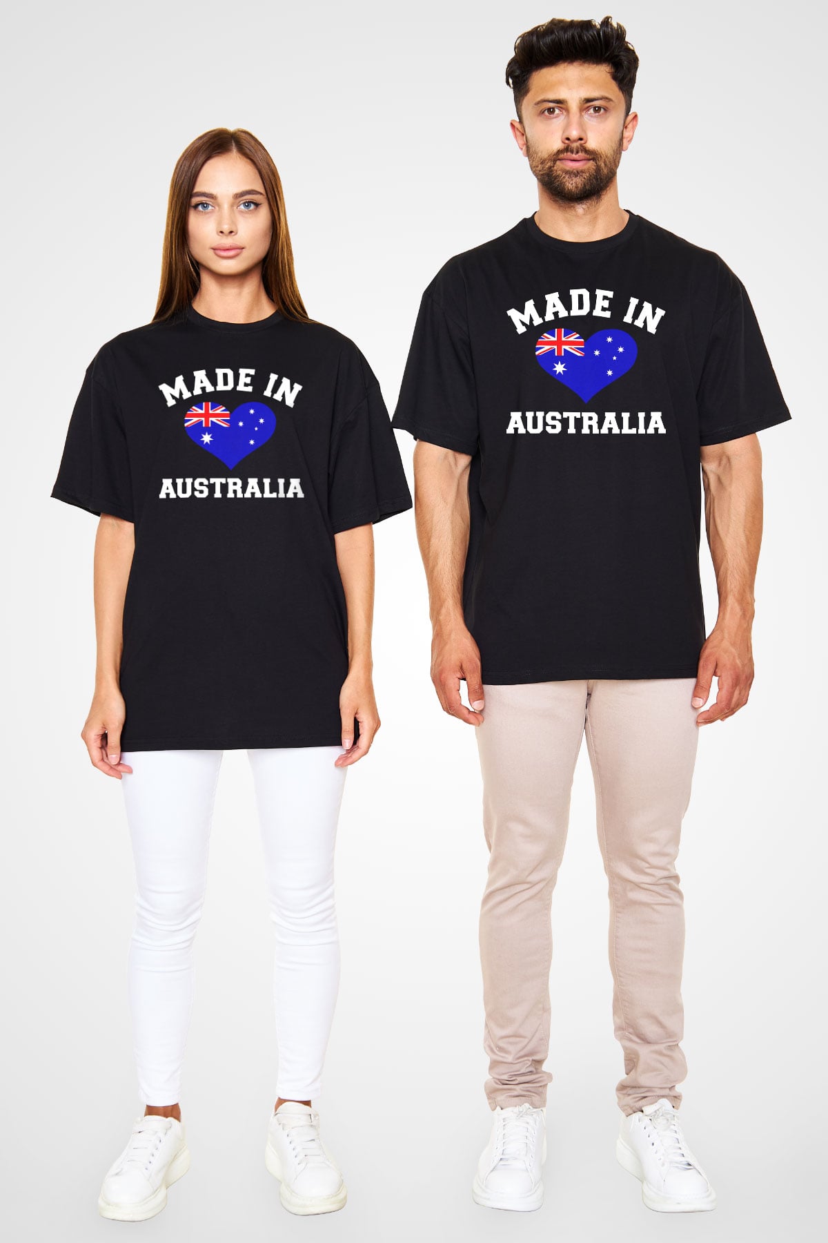Avustralya Siyah Oversize Tişört Oversize T-shirt - TişörtFabrikası