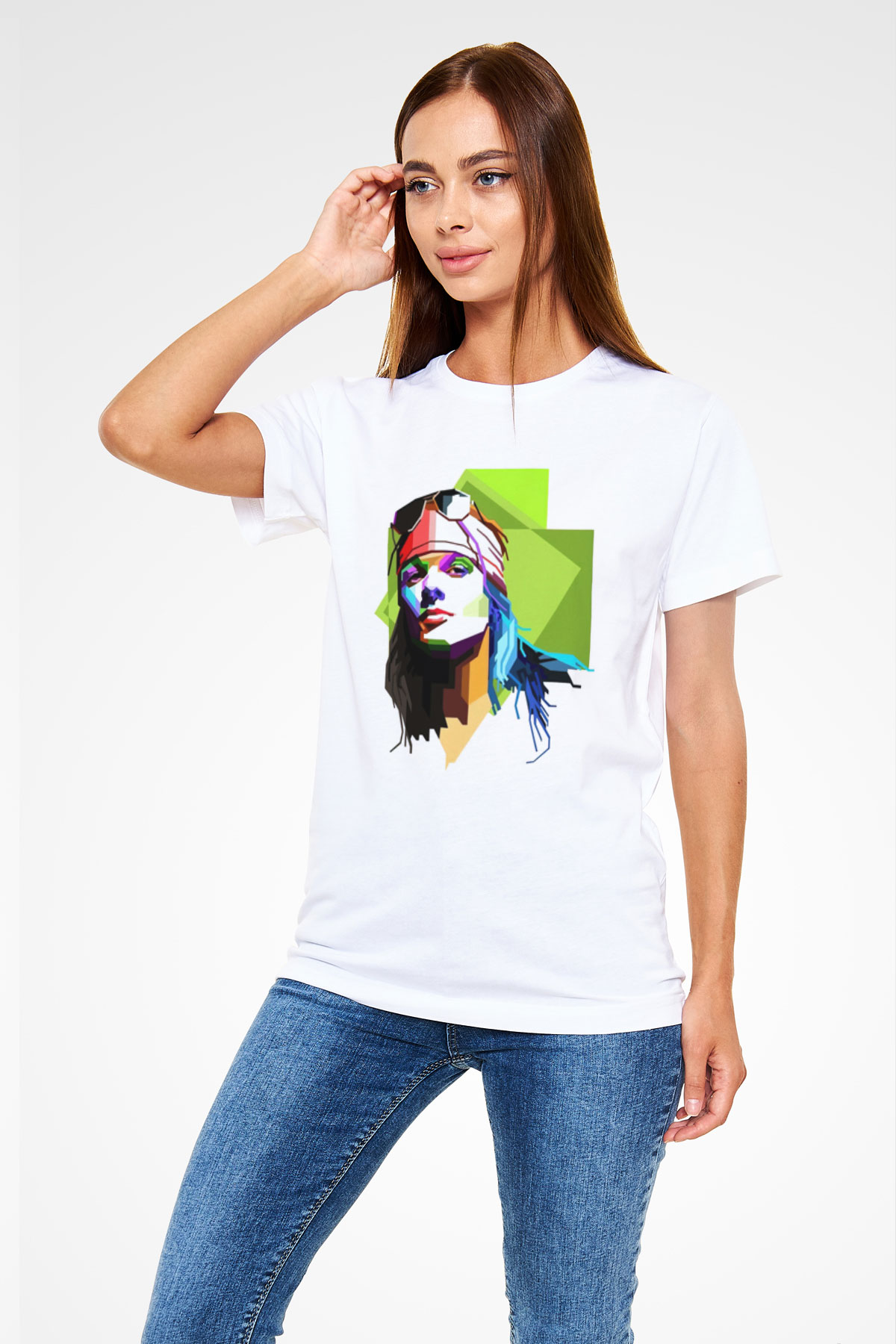 Axl Rose Beyaz Unisex Tişört T-Shirt - TişörtFabrikası